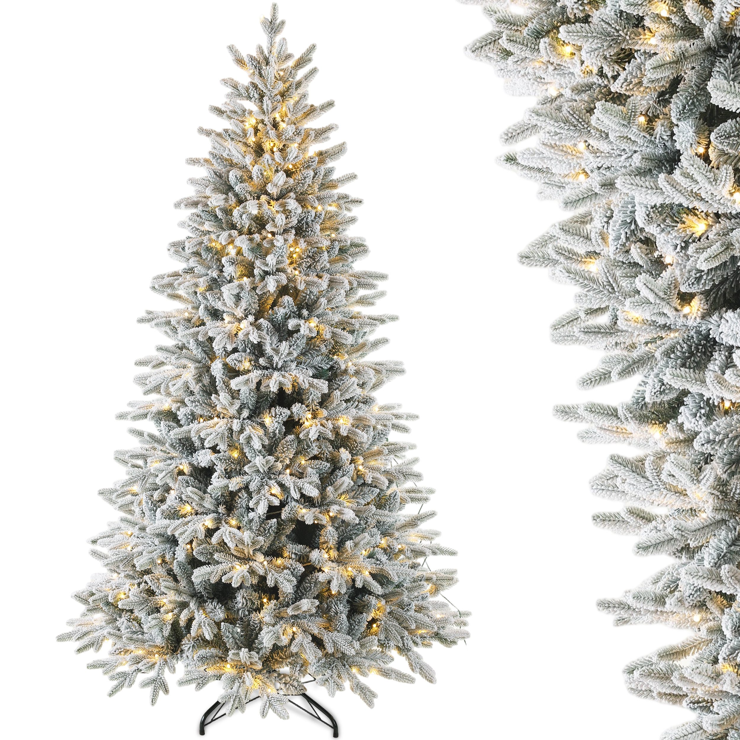 WHEELYOU Künstlicher Weihnachtsbaum 180 cm & 210 cm – Schneebedeckt (Flocki günstig online kaufen