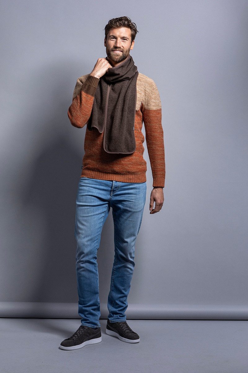 TATONKA® Strickschal Lakho Scarf braun 25x200cm - 1 Stück