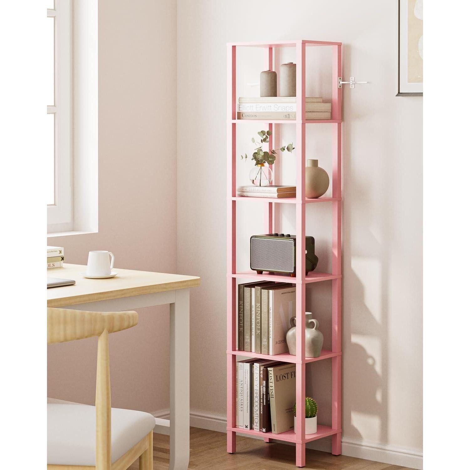 LuxusKollektion Bücherregal Bücherregal Rosa 6 Ebenen, 1-tlg.