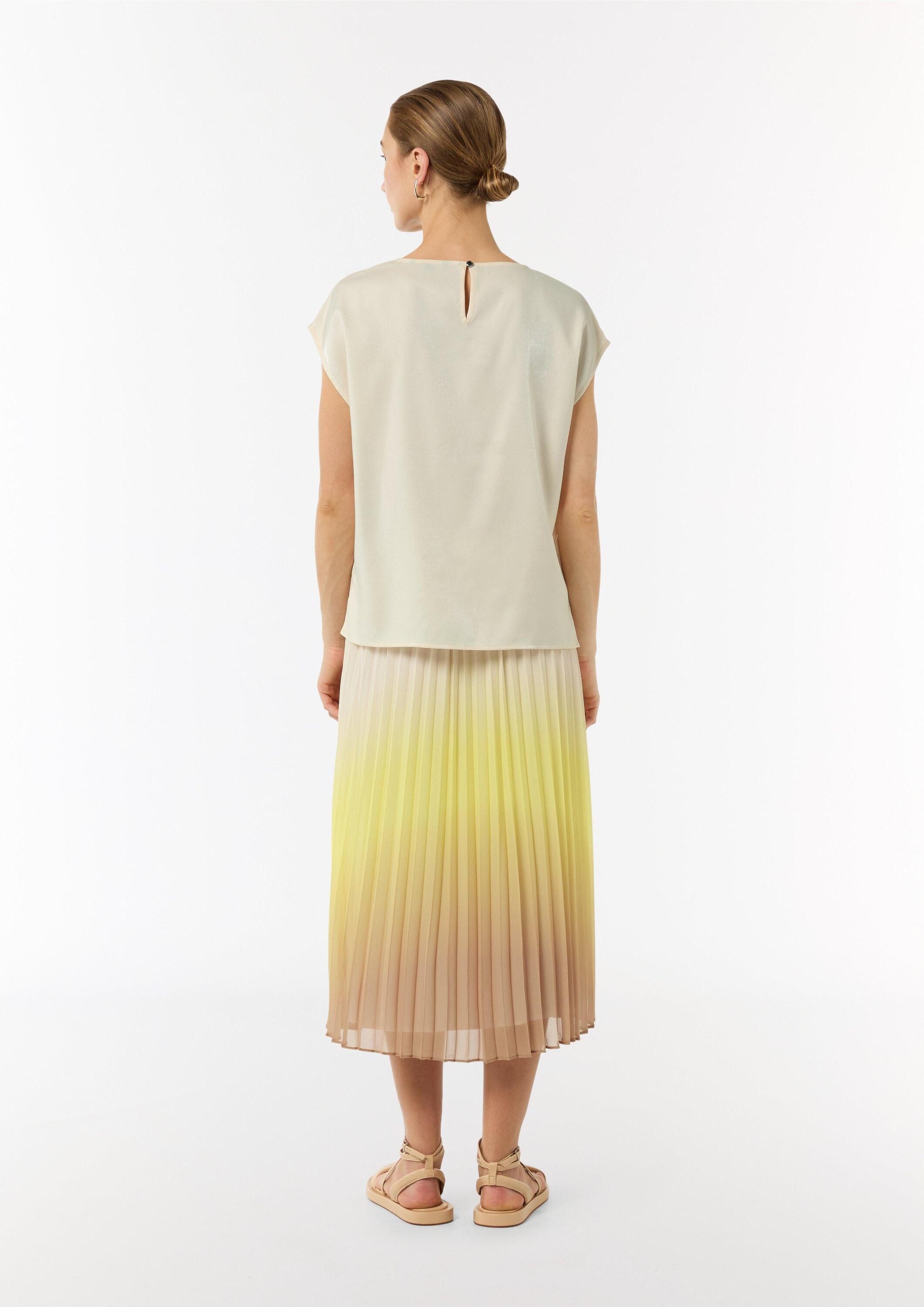 comma Blusentop Bluse Blusenshirt aus Satin