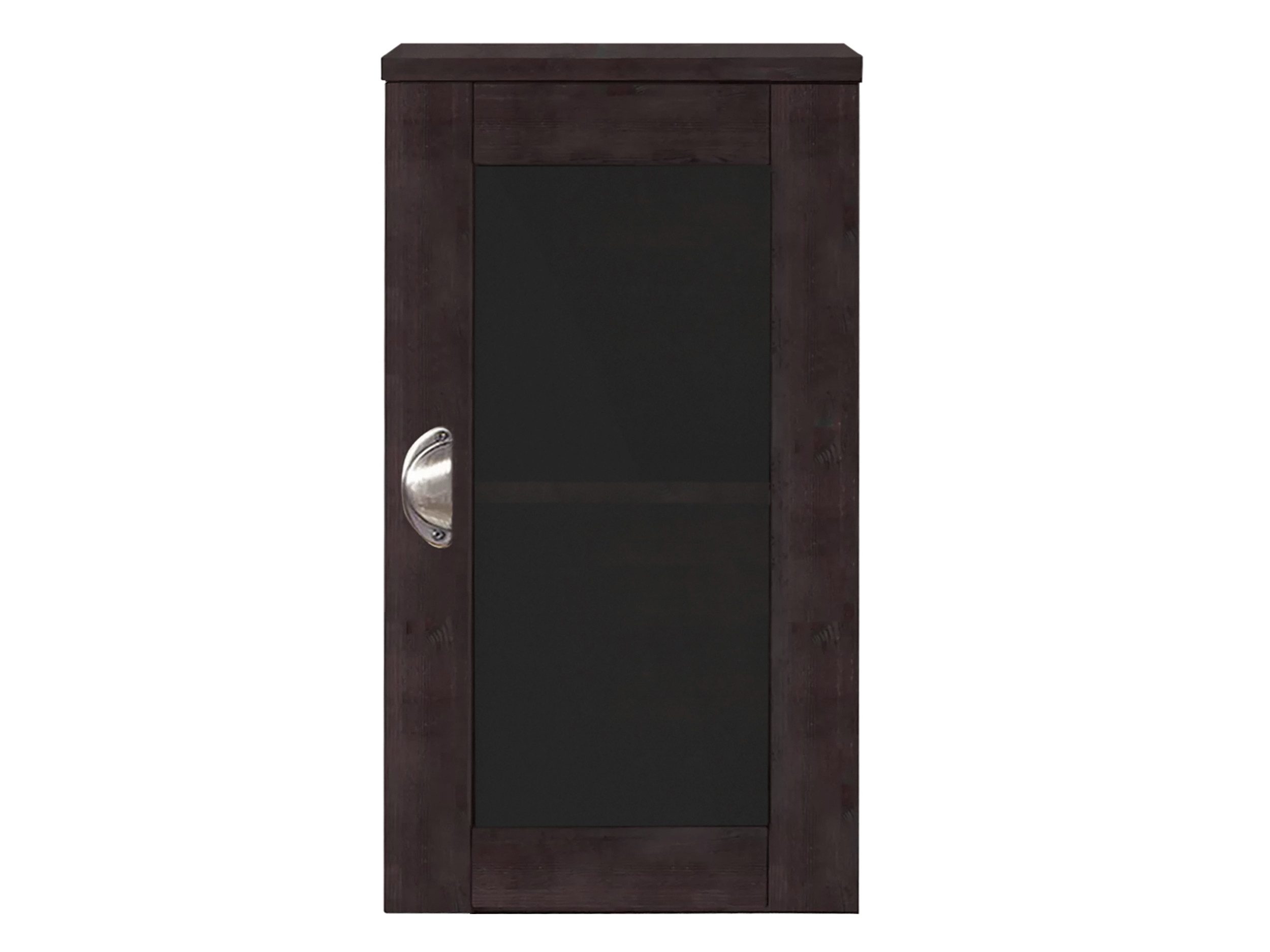 freiraum Hängeschrank Ylva 1 Tür, 1 Boden, in Braun, massive Kiefer - 30x58x30cm (BxHxT)