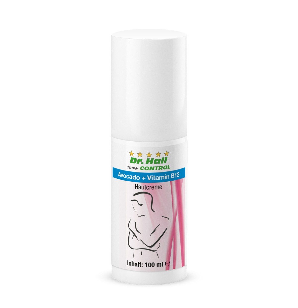 Dr. Hall Hautcreme Avocado und Vitamin B12 1 Flasche, mit natürlichen Inhaltstoffen bei trockener Haut