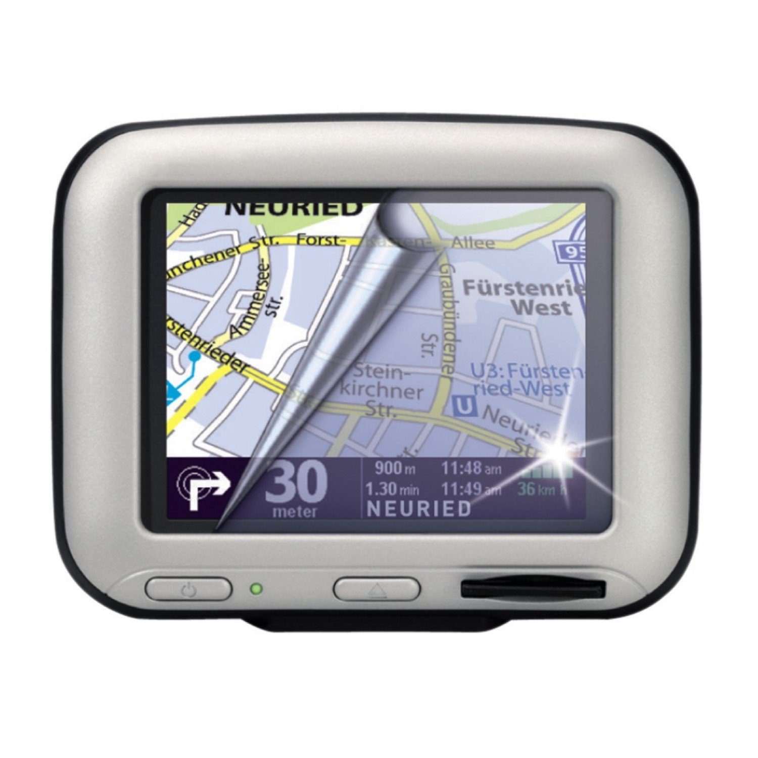 Hama Konsolen-Tasche Universal Schutz-Folie für 5" 5,5" 5,8" Navi, Display-Folie für GPS Navigation, Antireflektierend, Anti-Kratz