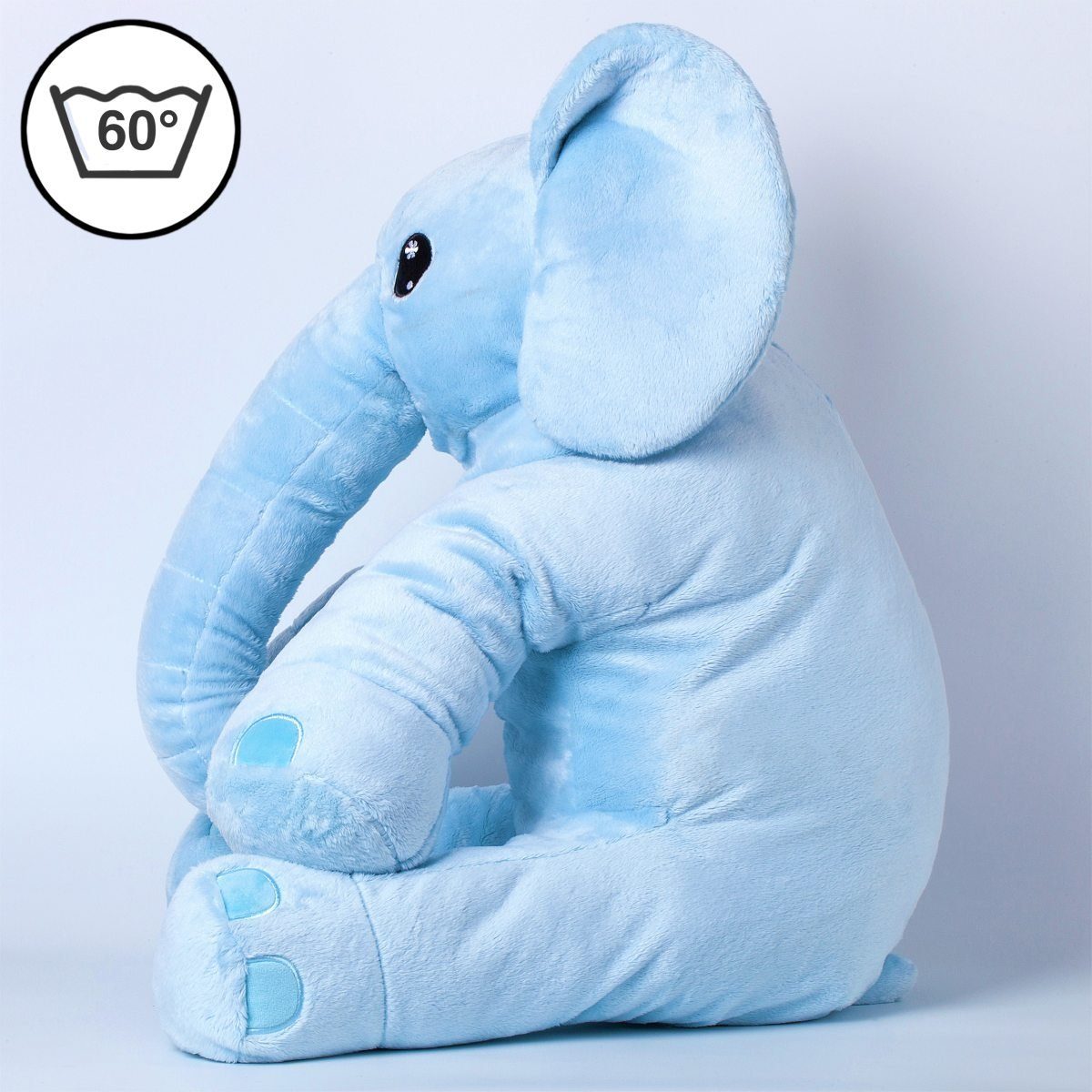 Corimori Kuscheltier Großes XXL Kuscheltier für Kleinkinder (Packung, 1er Pack), weich, kuschel-softe Qualität, Plüschtier, Stofftier Elefant Nio 55cm