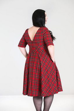 Hell Bunny A-Linien-Kleid Irvine 50s Dress Vintage Retro Tartan Muster Kariert