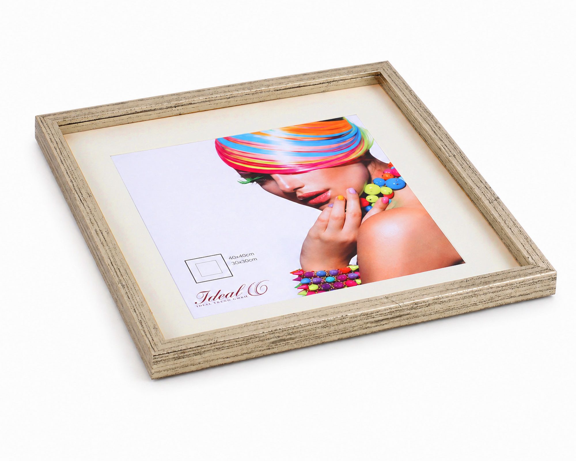 IDEAL TREND Bilderrahmen 3D Objektrahmen Holz Bilderrahmen quadratisch Wanddeko Collage Poster, für 1 Bilder (1 St), Natürliche Holzmaserung sichtbar, leichte F – Bild 5 von 5