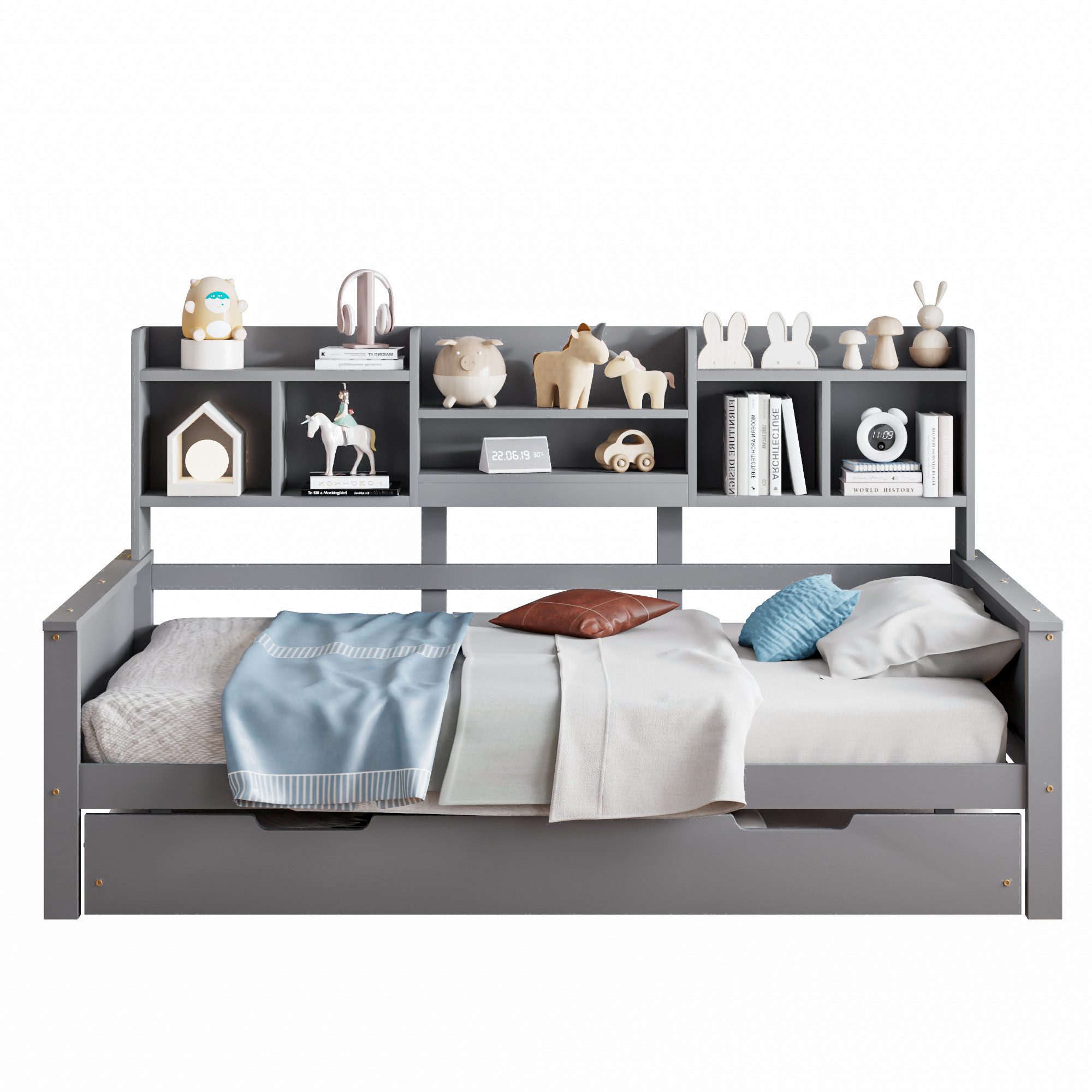 REDOM Kinderbett Einzelbett Schlafsofa Holzbett (90x200 günstig online kaufen