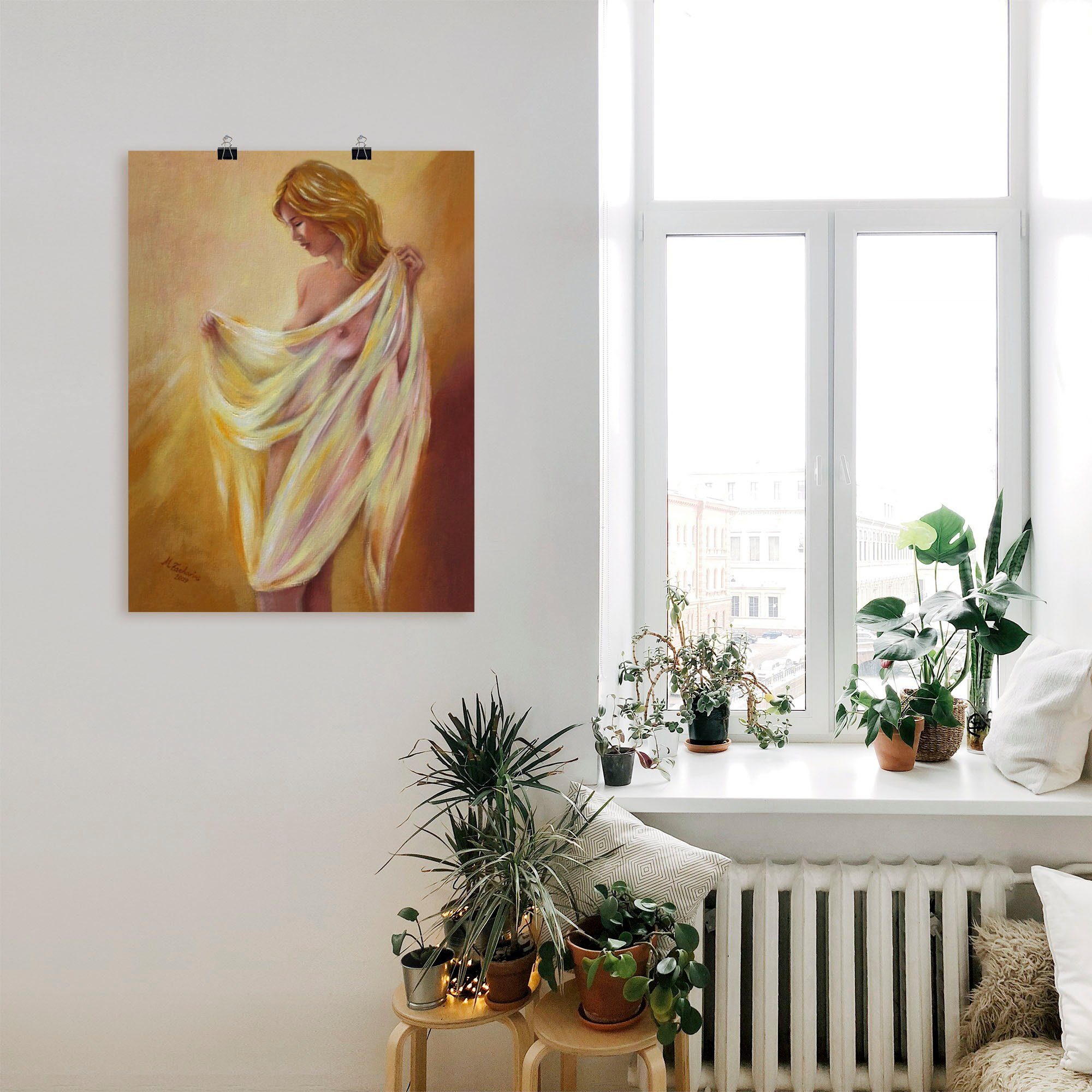 Artland Wandbild Akt mit Tuch, Frau günstig online kaufen