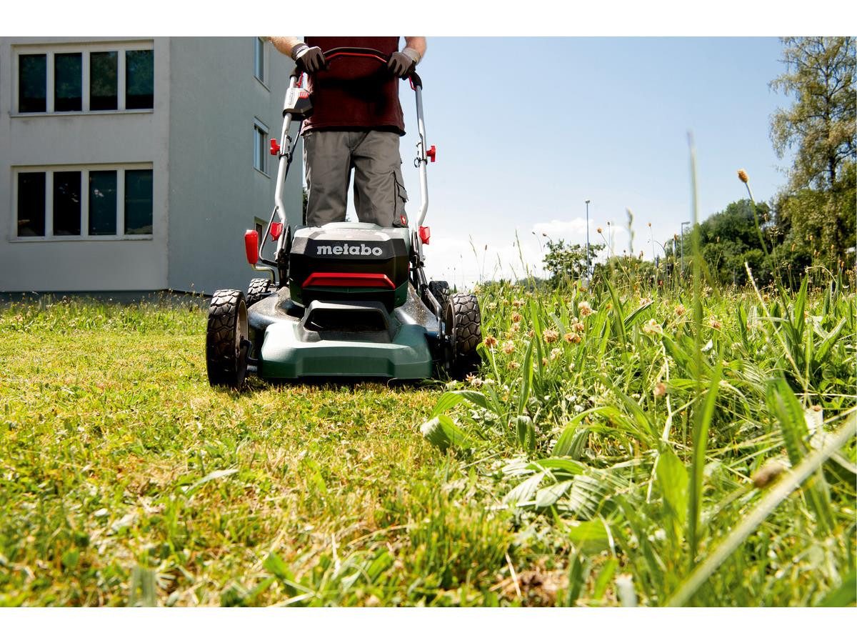 metabo Akkurasenmäher RM 36-18 LTX BL 46 Solo, 46 cm Schnittbreite, ohne Akku und Ladegerät, 46 cm Schnittbreite, inkl. 55 L Fangsack