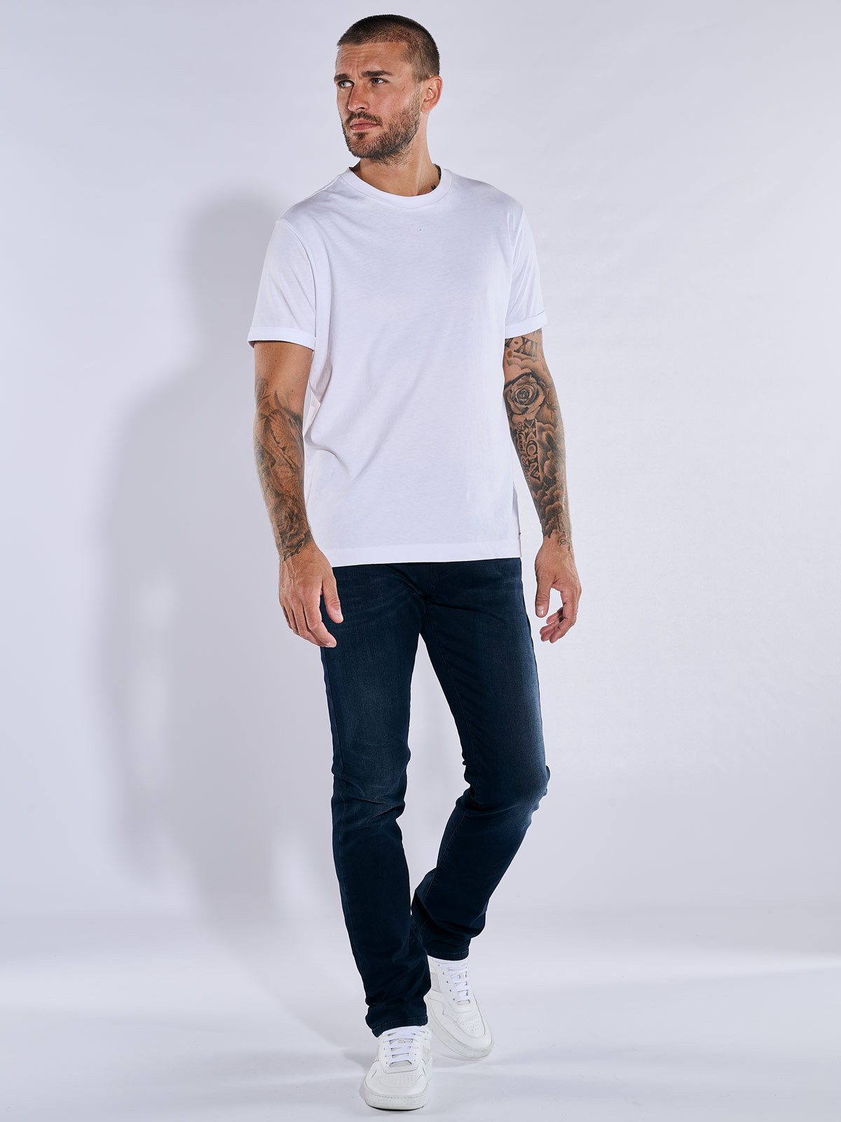 emilio adani Stretch-Jeans Herren Super-Stretch-Jeans slim fit, Indigoblau