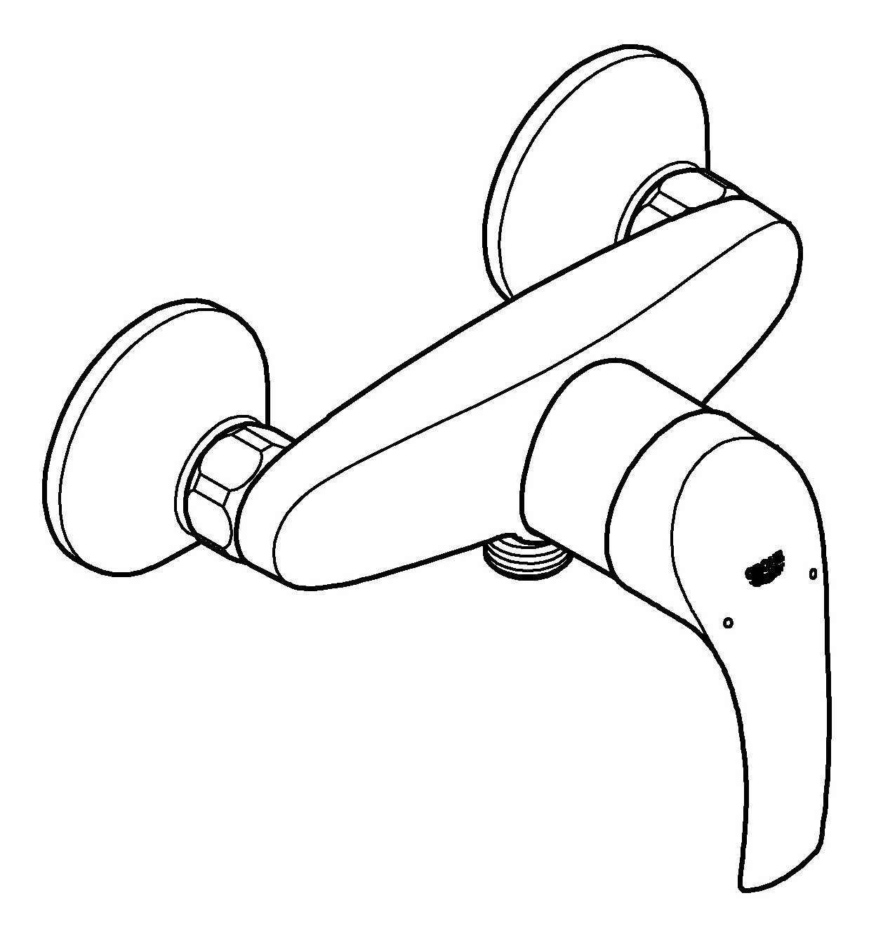 Grohe Duscharmatur Eurosmart Einhand-Brausebatterie - Chrom günstig online kaufen