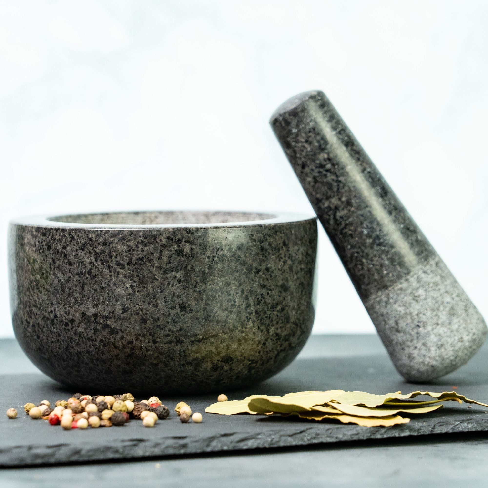 WESTMARK Mörser, (Set, 2-tlg), Natur-Granit