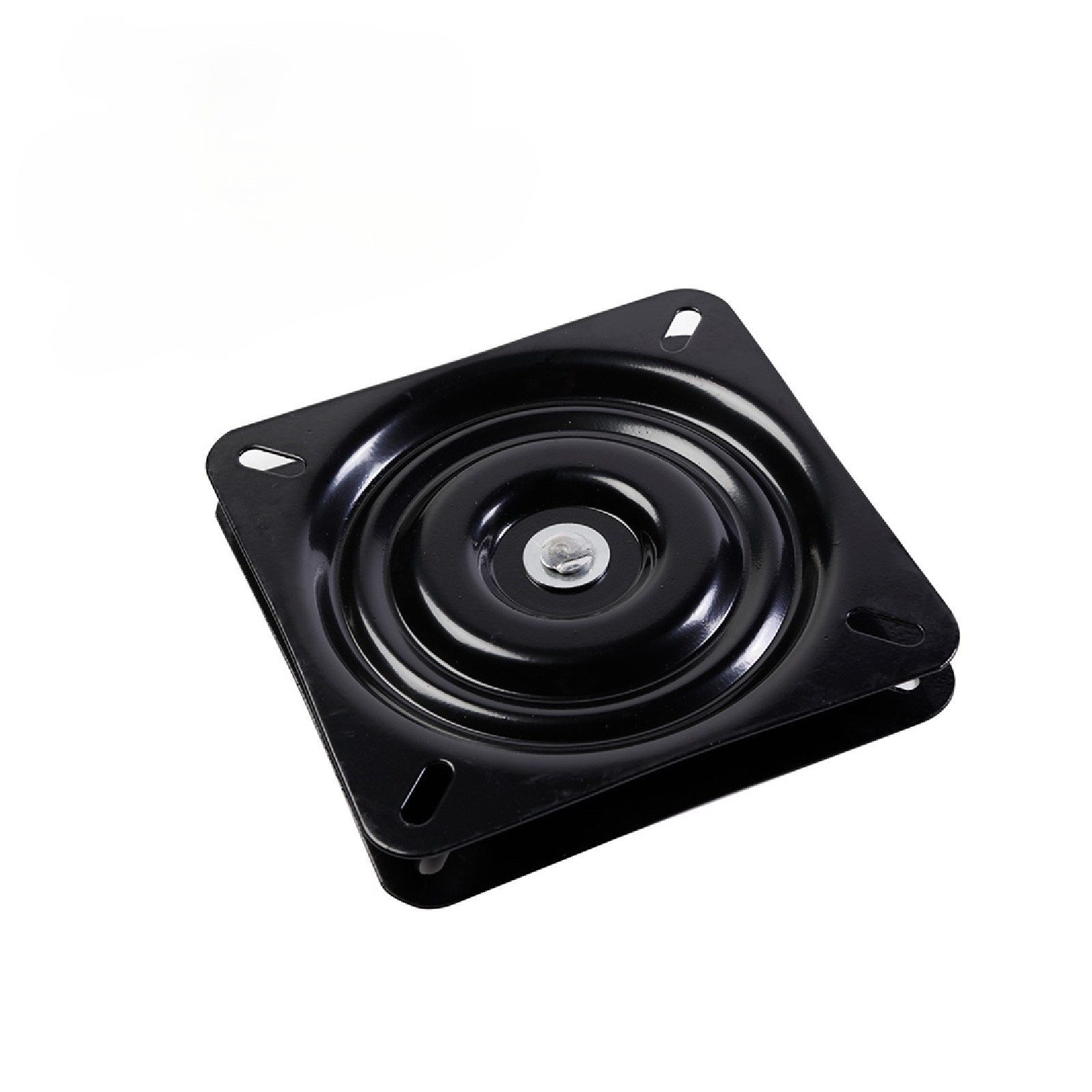 SO-TECH® Drehteller Drehbeschlag, Drehplatte 171 x 171 mm schwarz 360° drehbar, (1-St), Druck-Kugellager für Holzplatten, Tischplatten, Möbel usw.