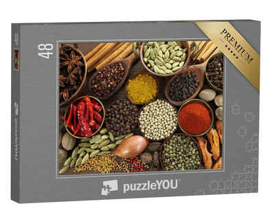 puzzleYOU Puzzle Gewürze und Kräuter zum Kochen, 48 Puzzleteile, puzzleYOU-Kollektionen Küche, Essen und Trinken