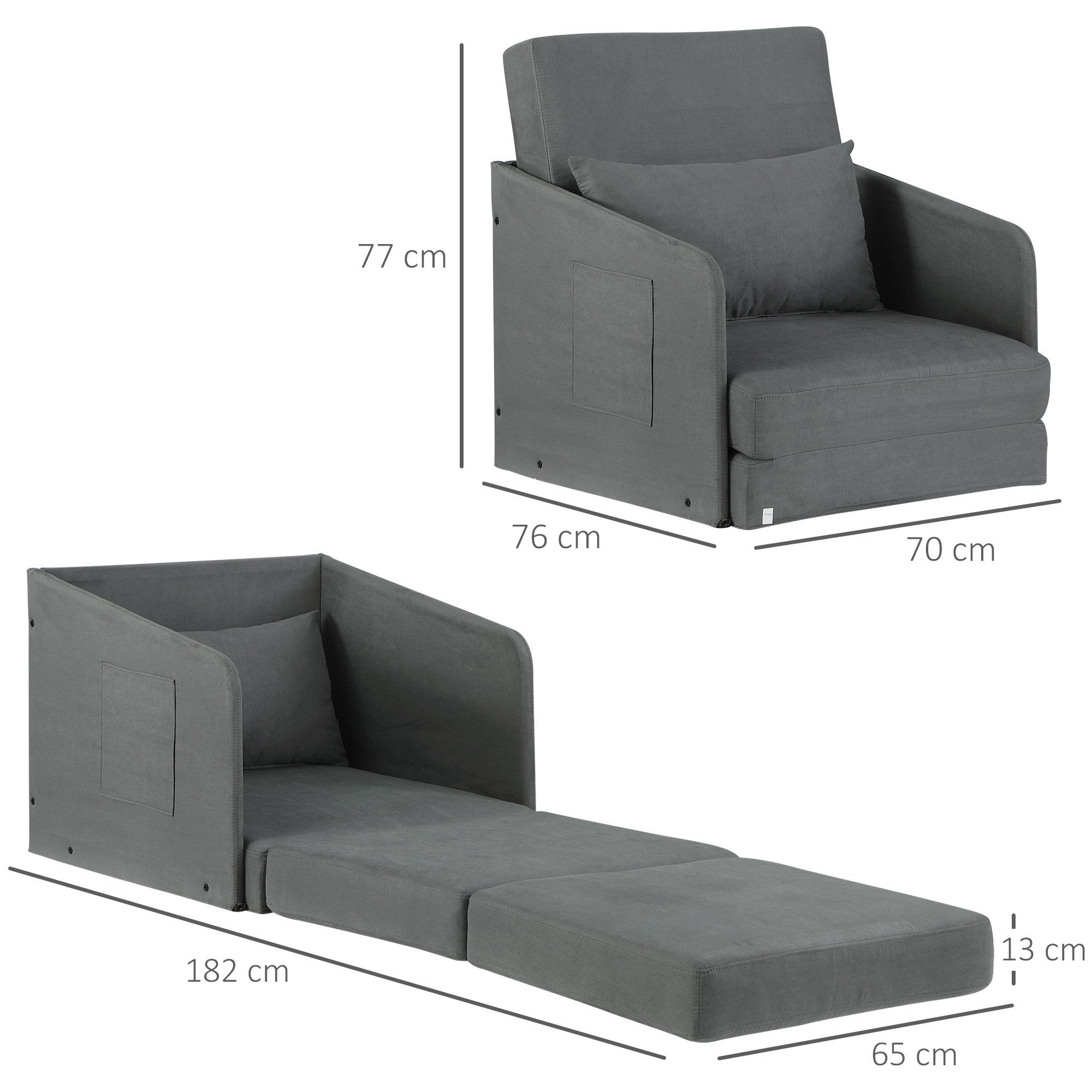 Einzelsofa HOMCOM Sessel