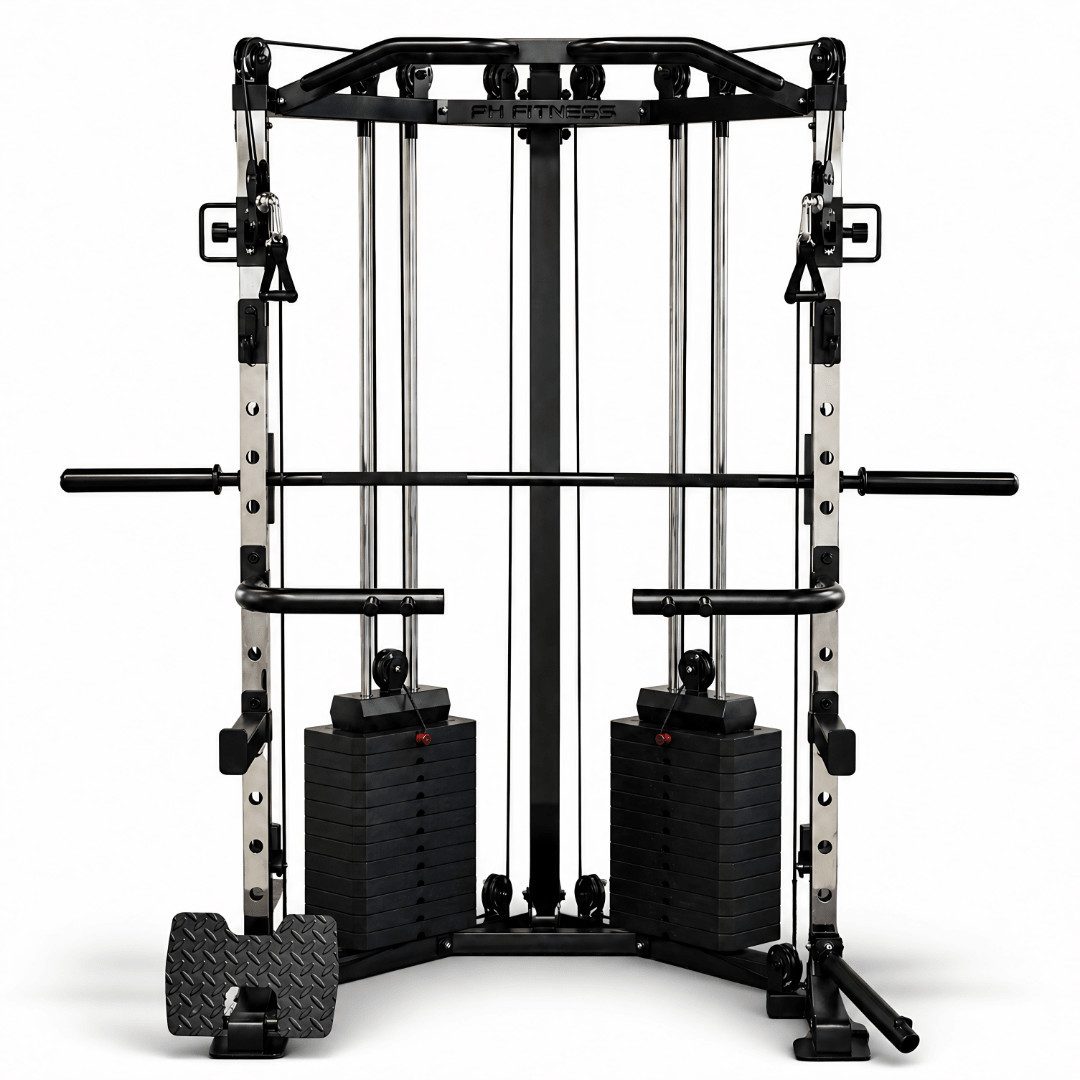 PH Fitness Power Rack Apex F2, Smith Machine, Jammer Arms, 2 × 80 kg