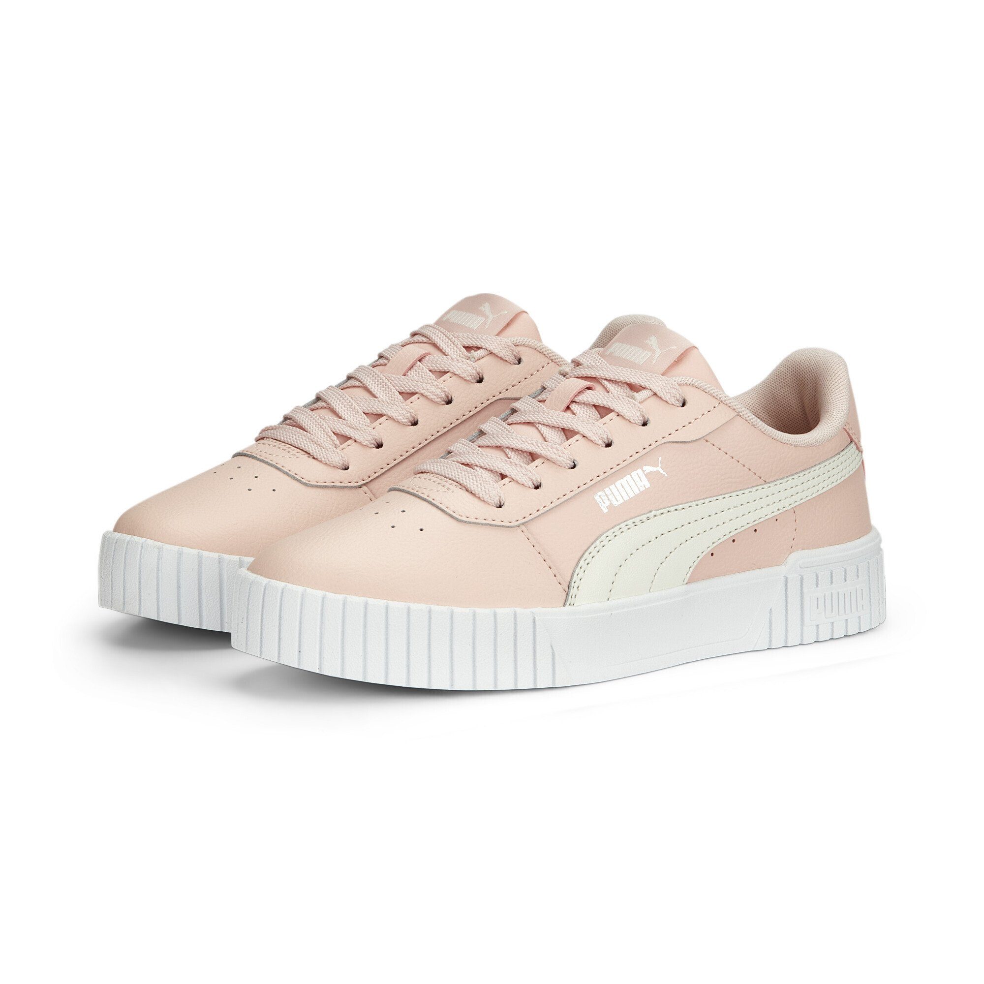 PUMA Carina 2.0 Sneakers Damen Sneaker Rose Dust Warm White Silver Pink Metallic