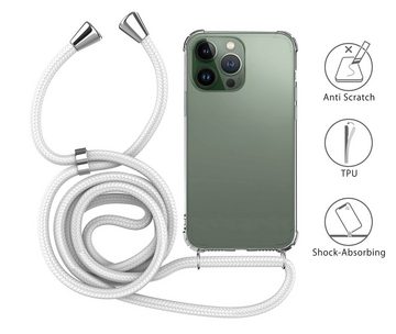 MyGadget Handyhülle Handykette für Apple iPhone 14 Pro, mit Handyband zum Umhängen Kordel Schnur Case Schutzhülle