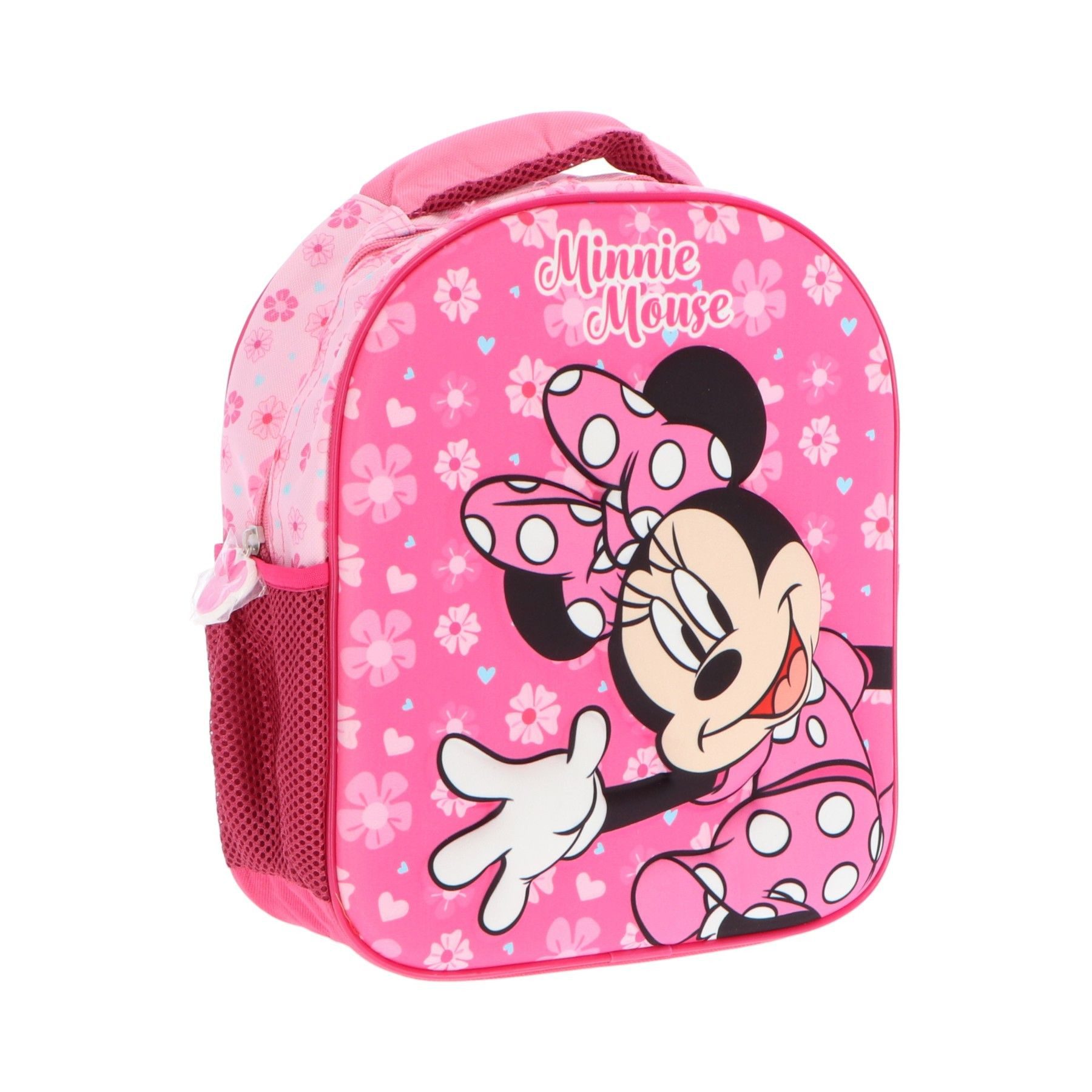 Textiel Trade B.V. Kinderrucksack Minnie Mouse 3D Design Praktische Schultasche für Schule und Freizeit