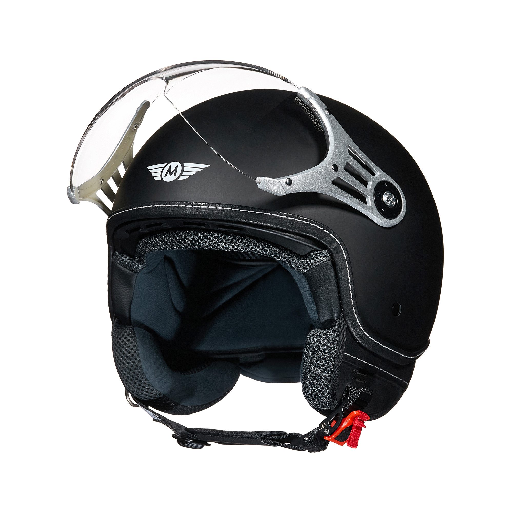 MOTO HELMETS Motorradhelm Integralhelm Motorrad Roller Full Helm AF-84, Helm für Motorrad Roller Scooter, Schnellverschluss, Visier, nur 1050g
