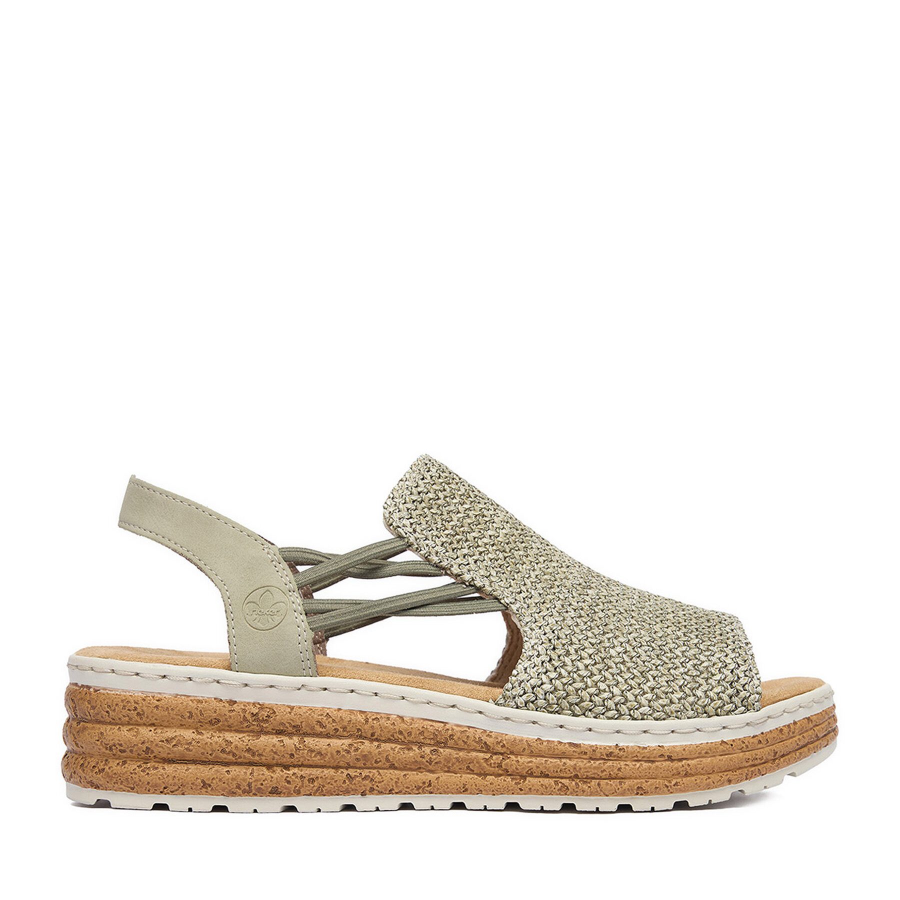 Rieker Damen-Sandalen Grün 62741-52 Sandale
