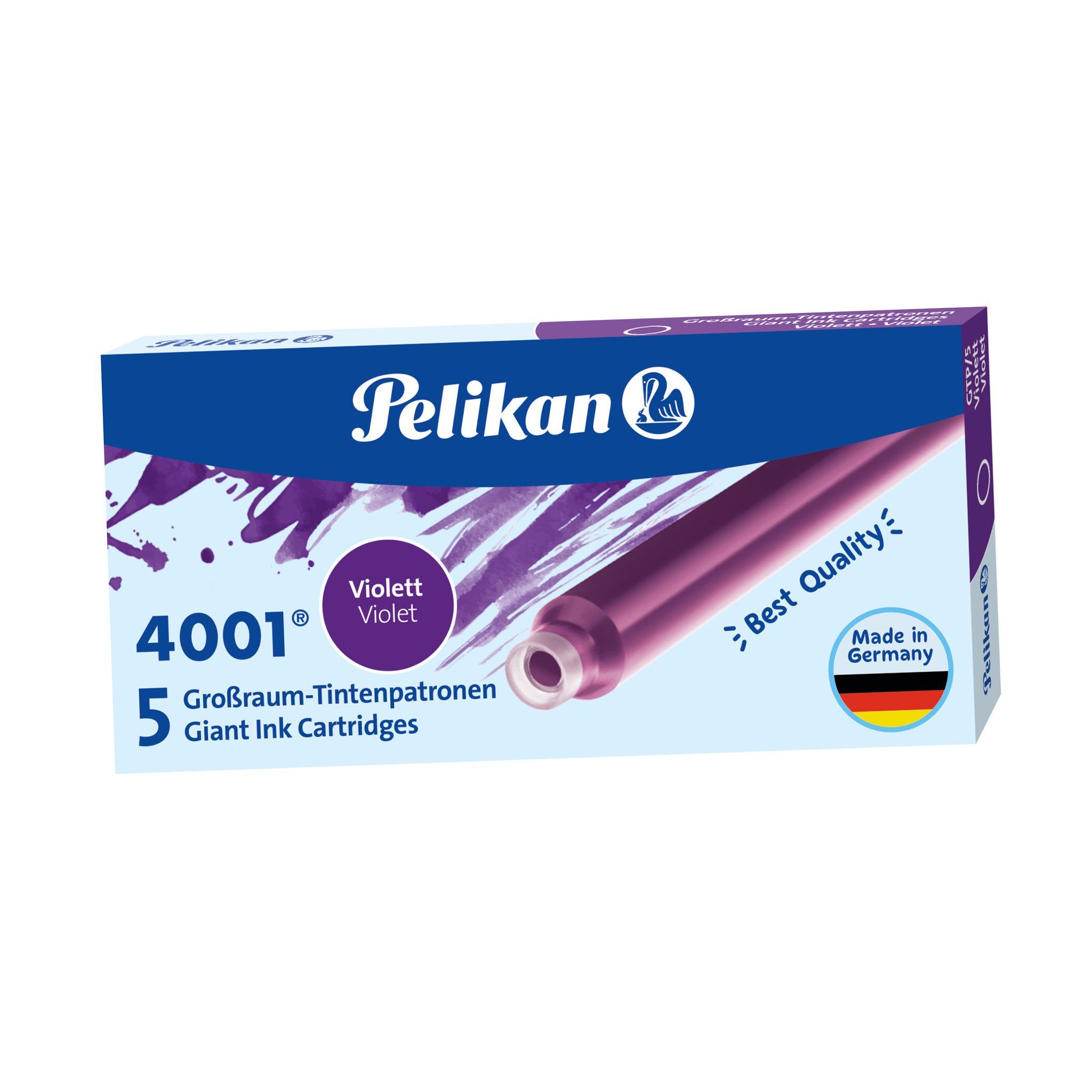 Pelikan Füllfederhalter Pelikan Großraum-Tintenpatronen violett GTP/5, 4001