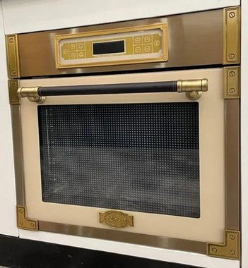 Kaiser Küchengeräte Backofen-Set EH 6726 ElfAD+KCT 6385 Em/4, Retro Einbau Backofen 80L Elfenbeinfarbiges Glas,Elektro-Backofen,Infrarotgrill – 11 Betriebsfunktionen+Elektro-Kochfeld Exklusives Autarkers High Light Glaskeramik Kochfeld 60cm,Herd Einbau