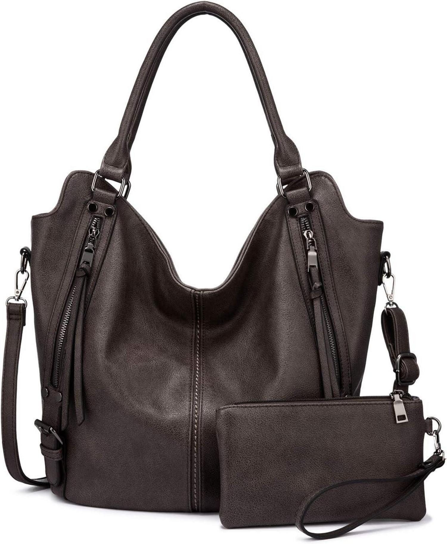 Handtasche Realer Damen Handtaschen Set Groß Shopper Schultertasche Umhängetasche
