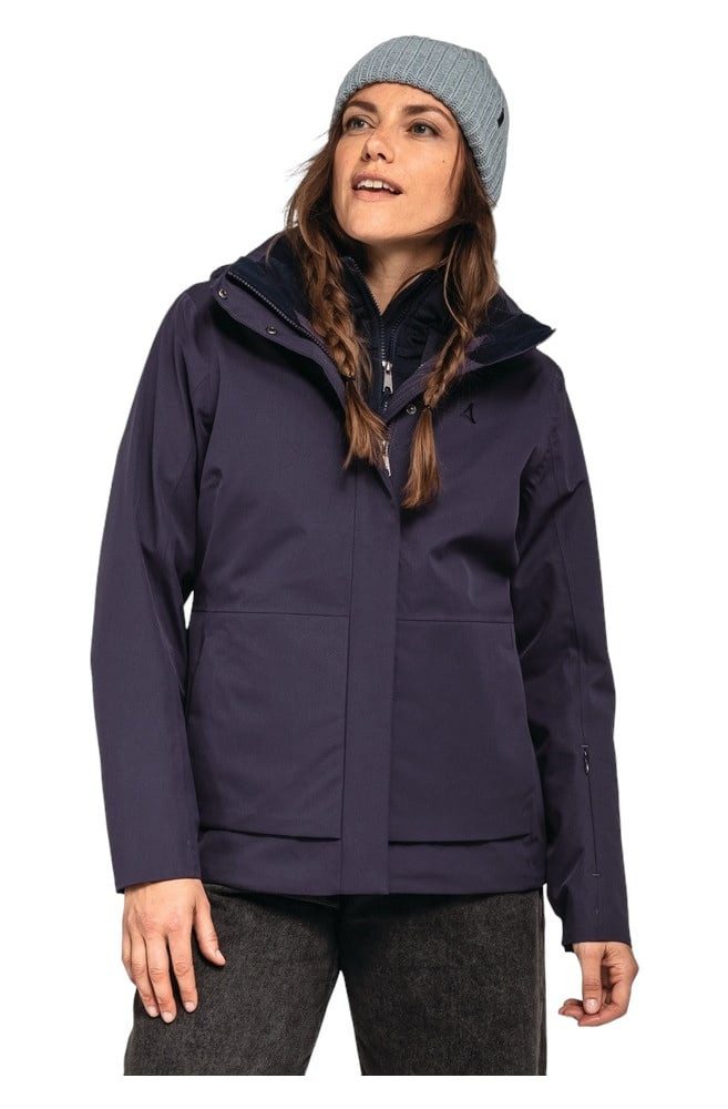 Schöffel Winterjacke ZipIn Toledo (wasserdicht, winddicht, atmungsaktiv) violett Damen