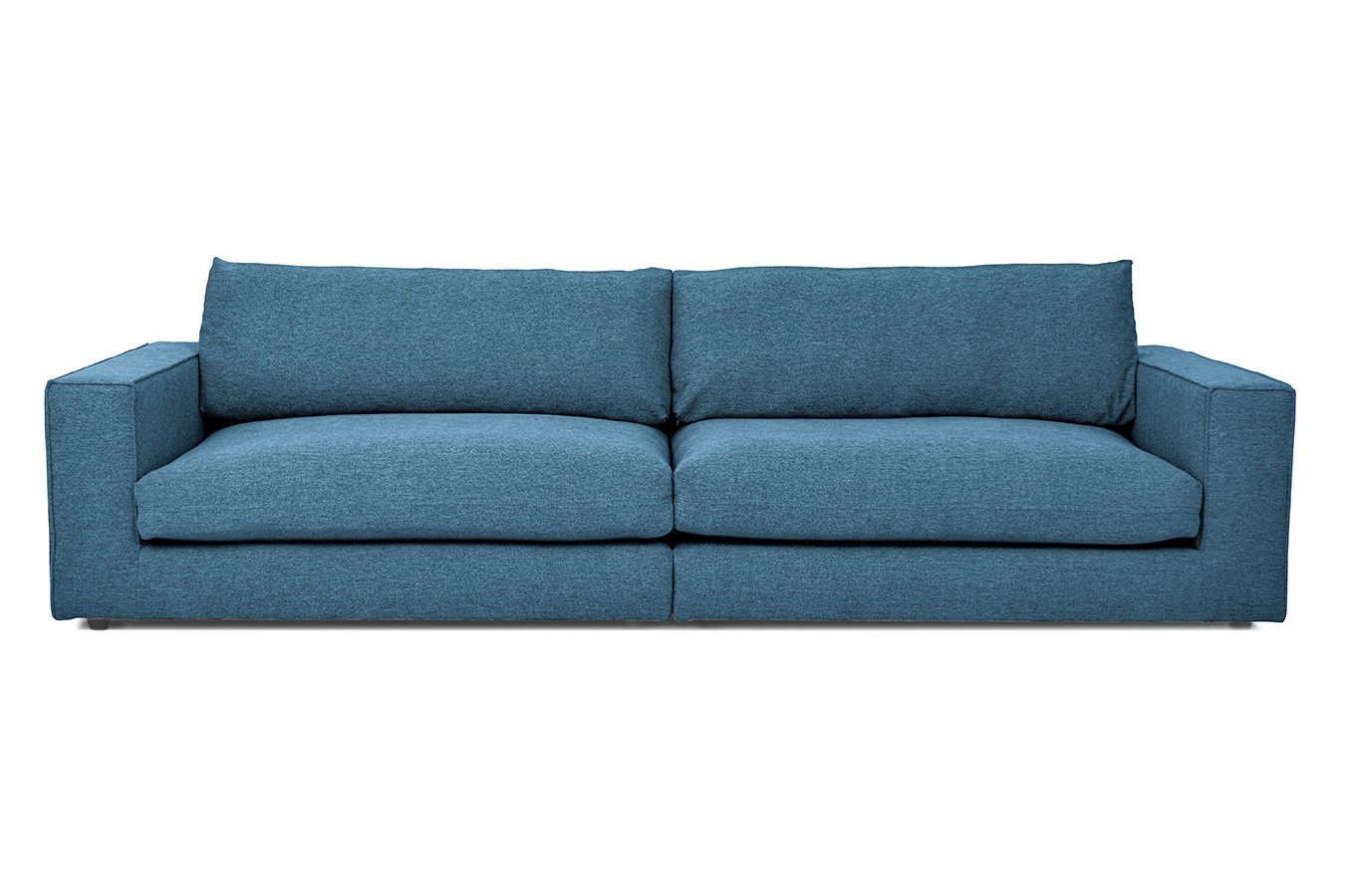 daslagerhaus living Big-Sofa 3,5-Sitzer Venezia Stoff dunkelblau