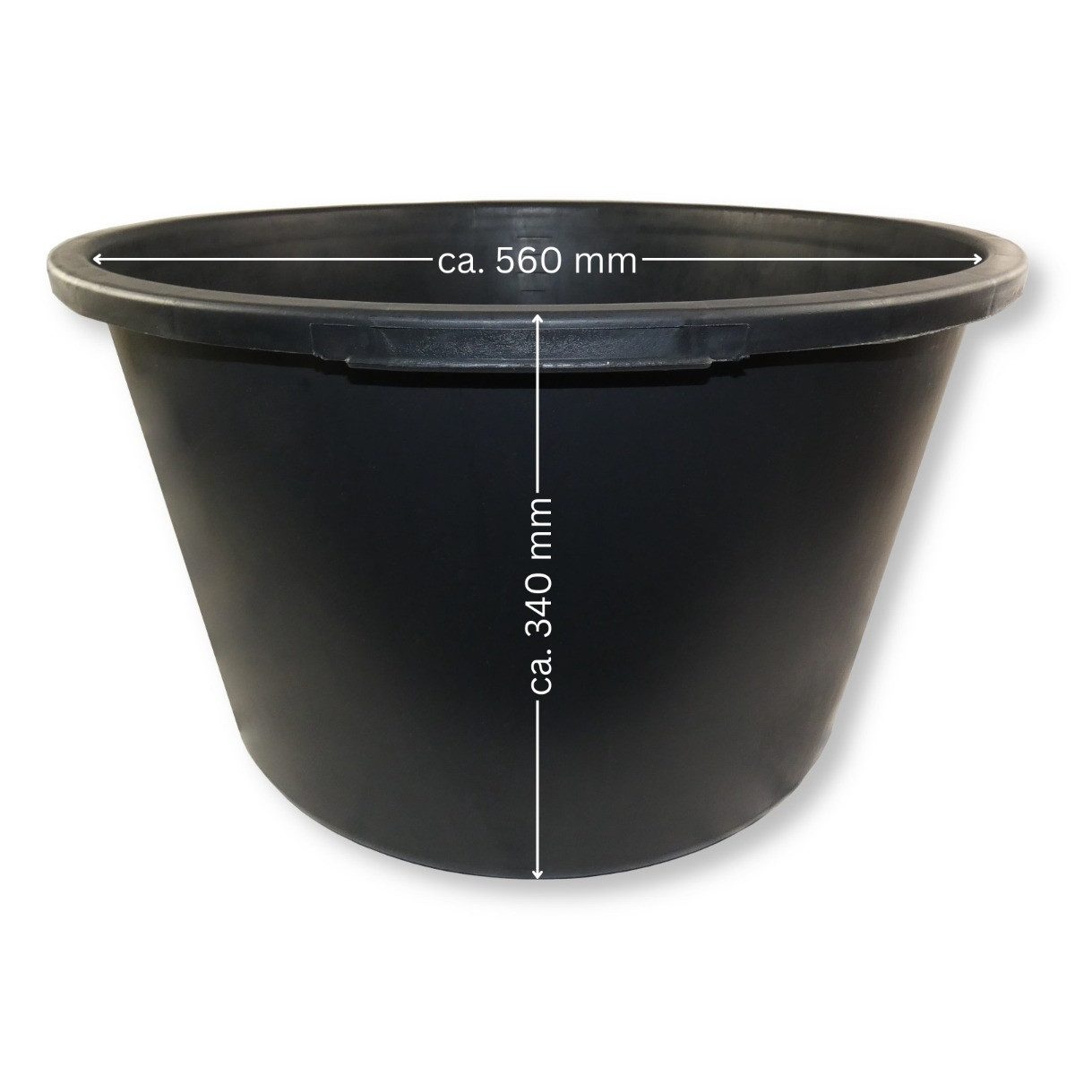 DEWEPRO Baueimer Mörtelkübel Mörteleimer Baueimer für Garten und Baustelle 65 Liter