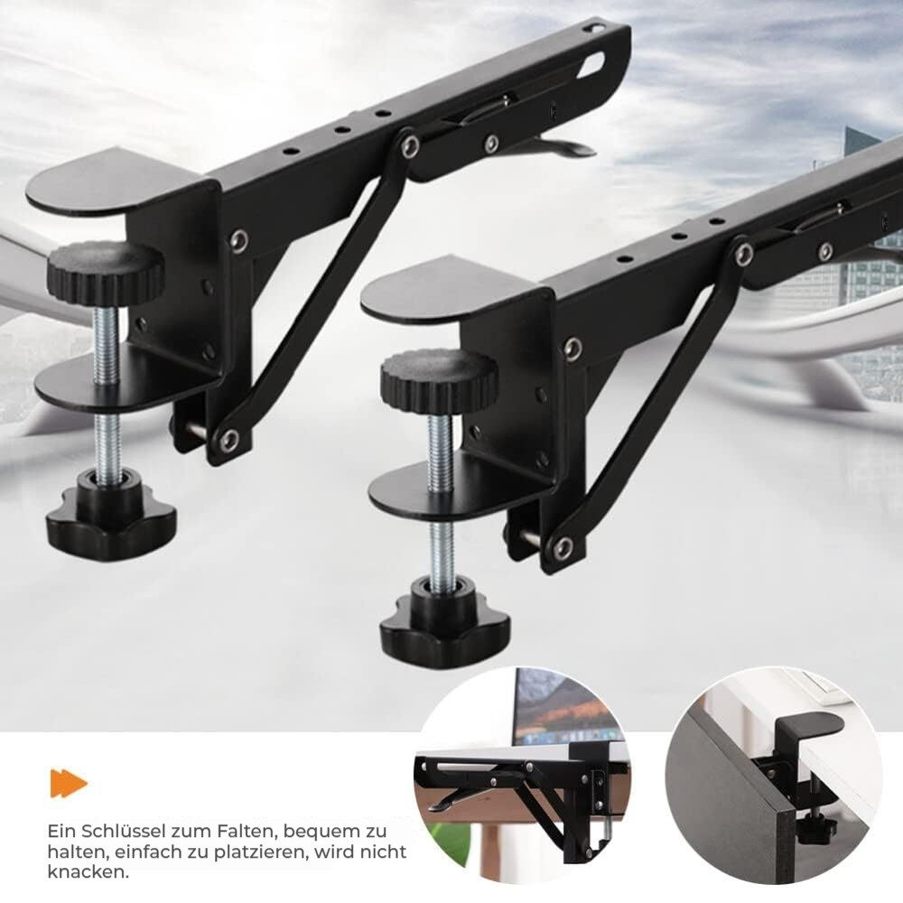 QUBEBU Schreibtischaufsatz 2 Stück Tischverlängerung, Klappscharnier, Tasta günstig online kaufen