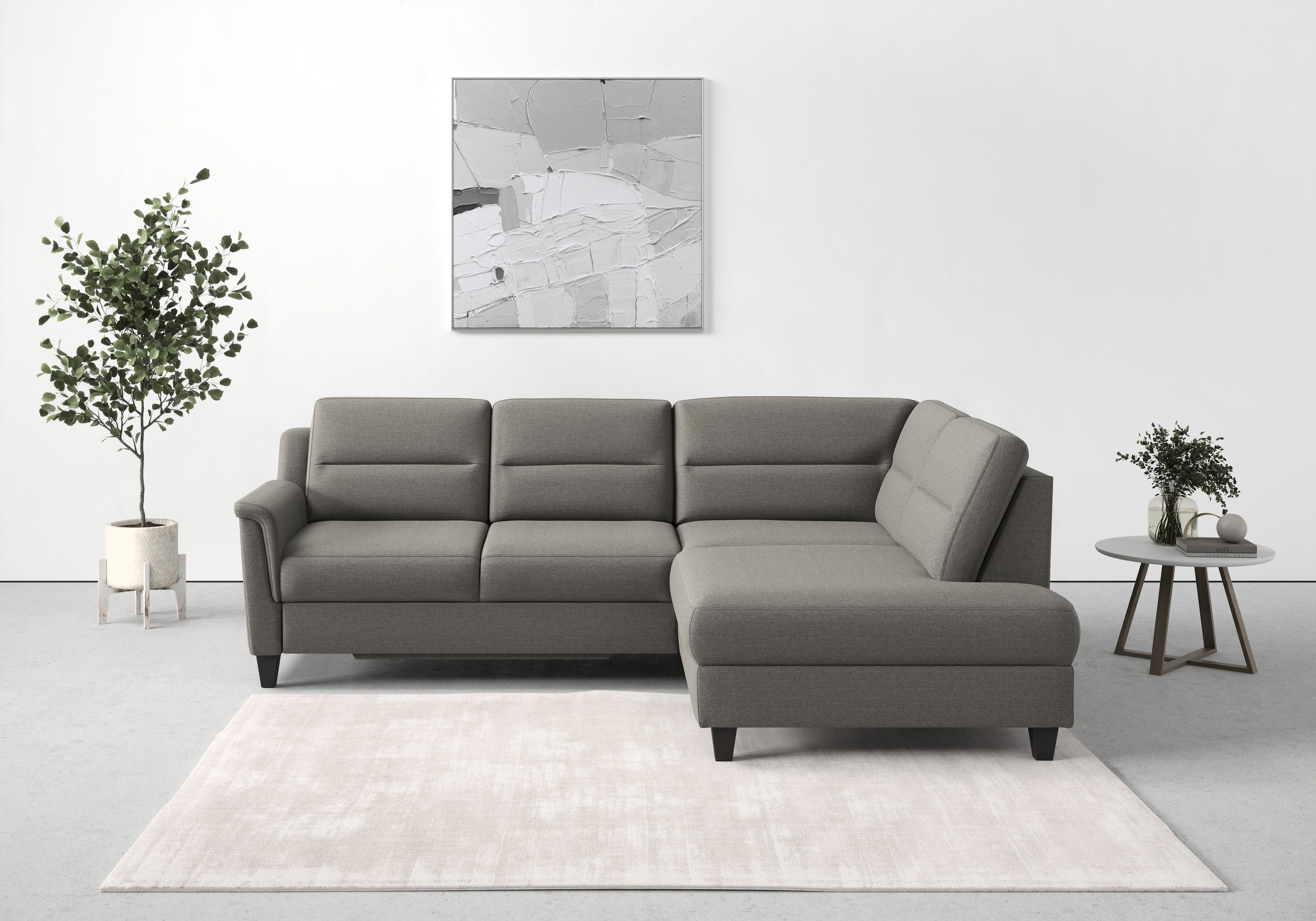 sit&more Ecksofa Farö, inklusive Bettkasten mit Bettfunktion Federkern, wahlweise und