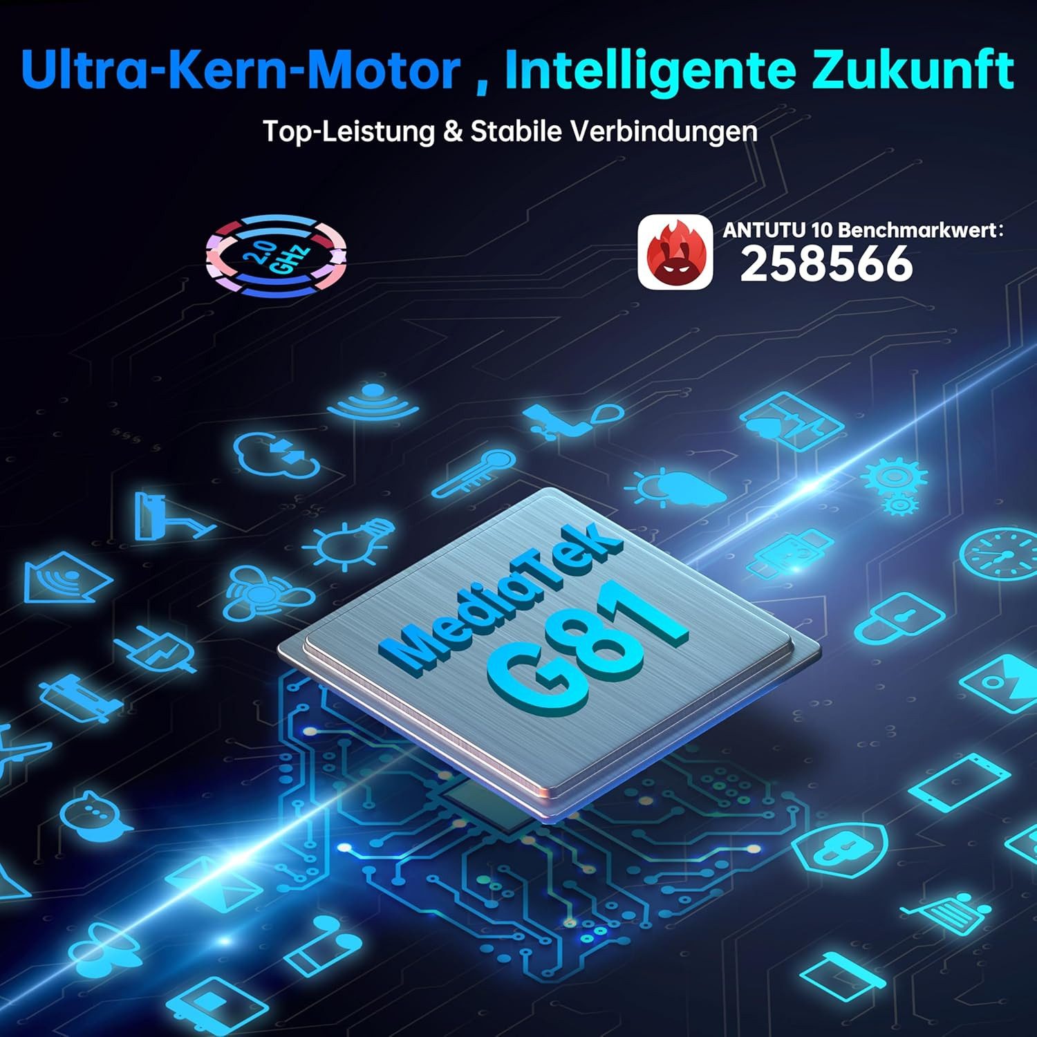 Zevelora Outdoor 11000mAh Akku 4 GB RAM IP68/IP69K Wasserdicht Tablet (8", 128 GB, Android 15, 4G LTE, Robustes Outdoor-Gerät mit starker Ausdauer & vielseitigen Funktionen)