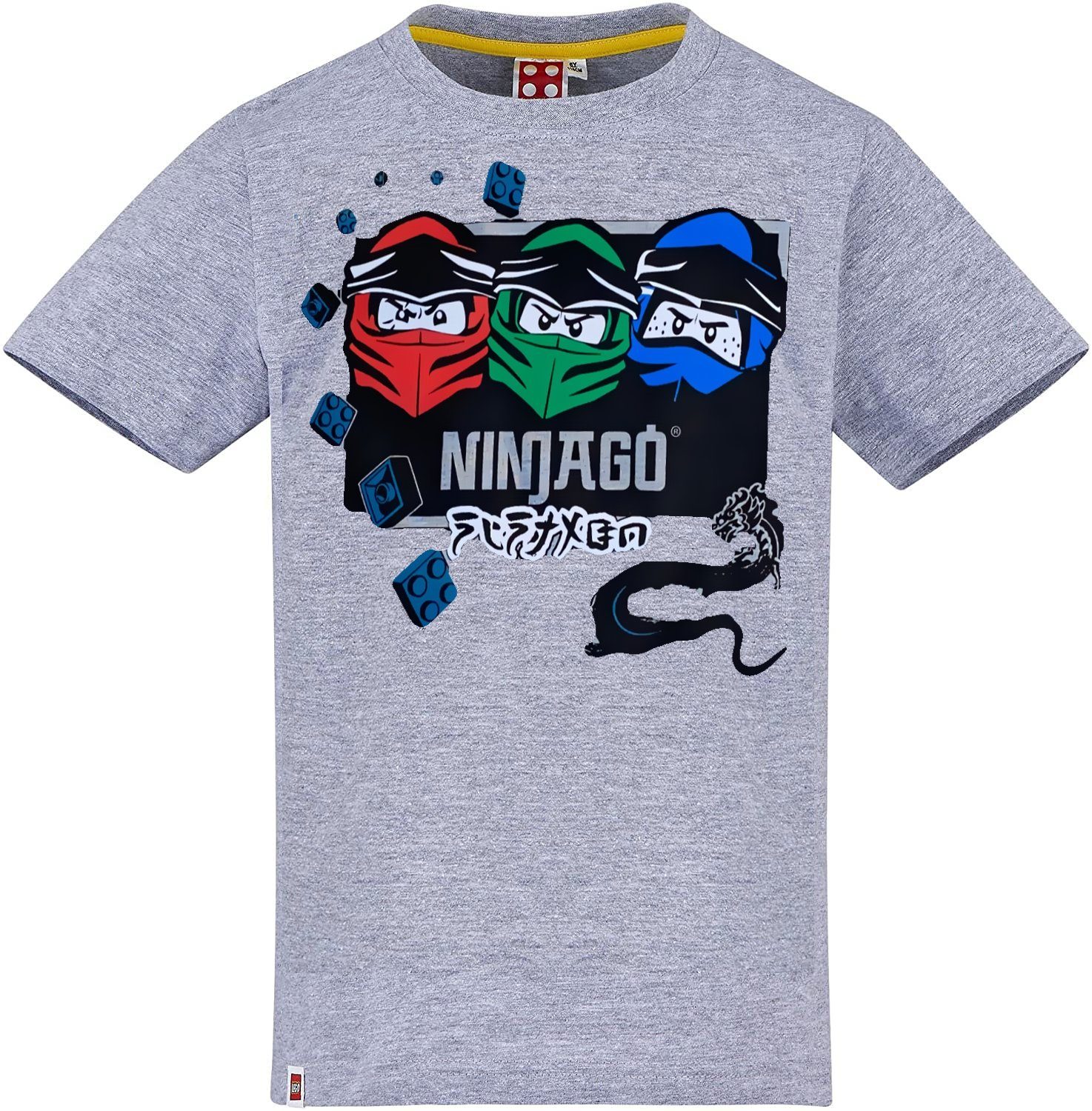 LEGO® T-Shirt »Lego® Ninjago T-Shirt Jungen + Mädchen Blau Rot Weiß Gr.104  116 128 140 entspricht 4 6 8 10 Jahre« online kaufen | OTTO