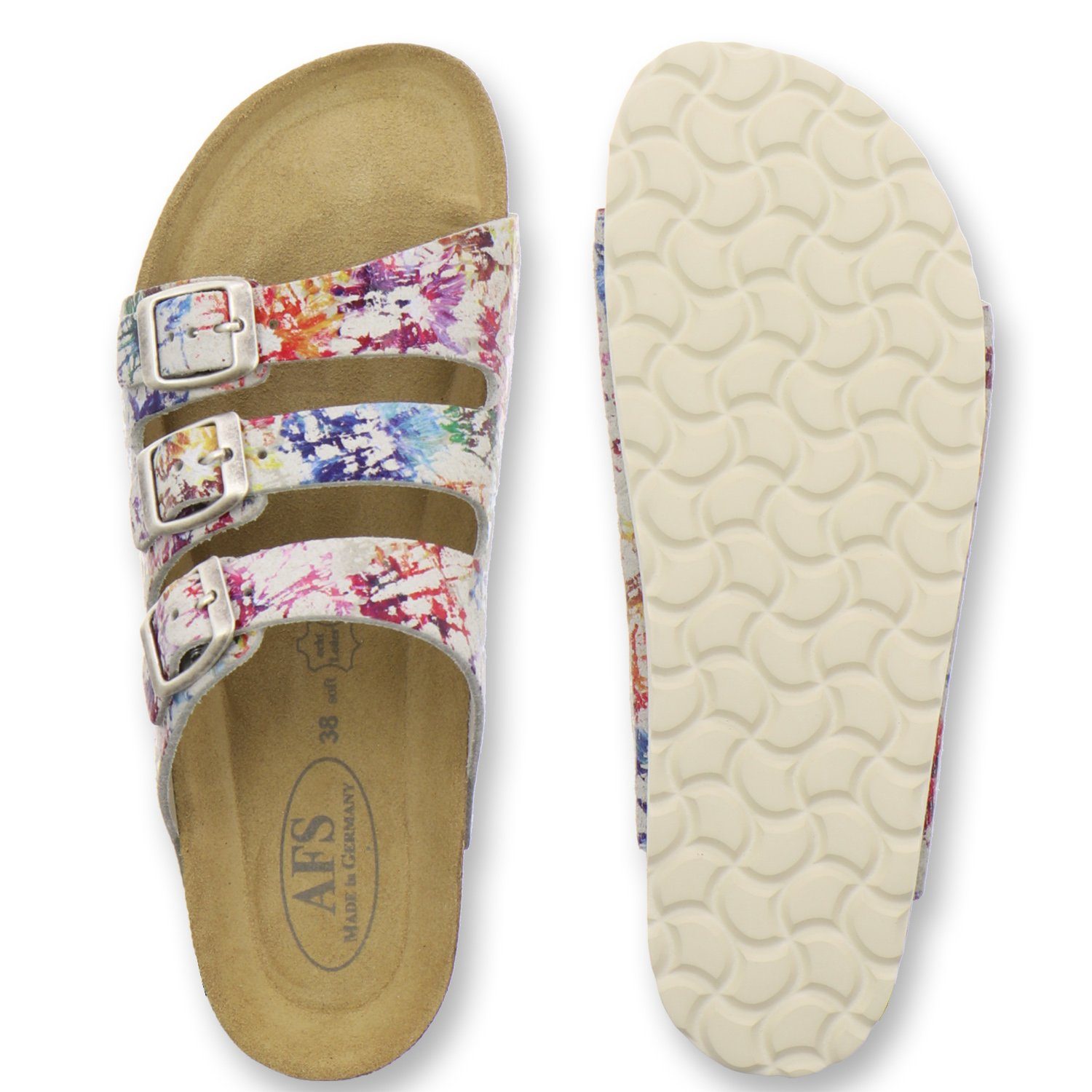 für 2133 AFS-Schuhe Made paint aus Fußbett, Pantolette mit Damen Germany Leder in
