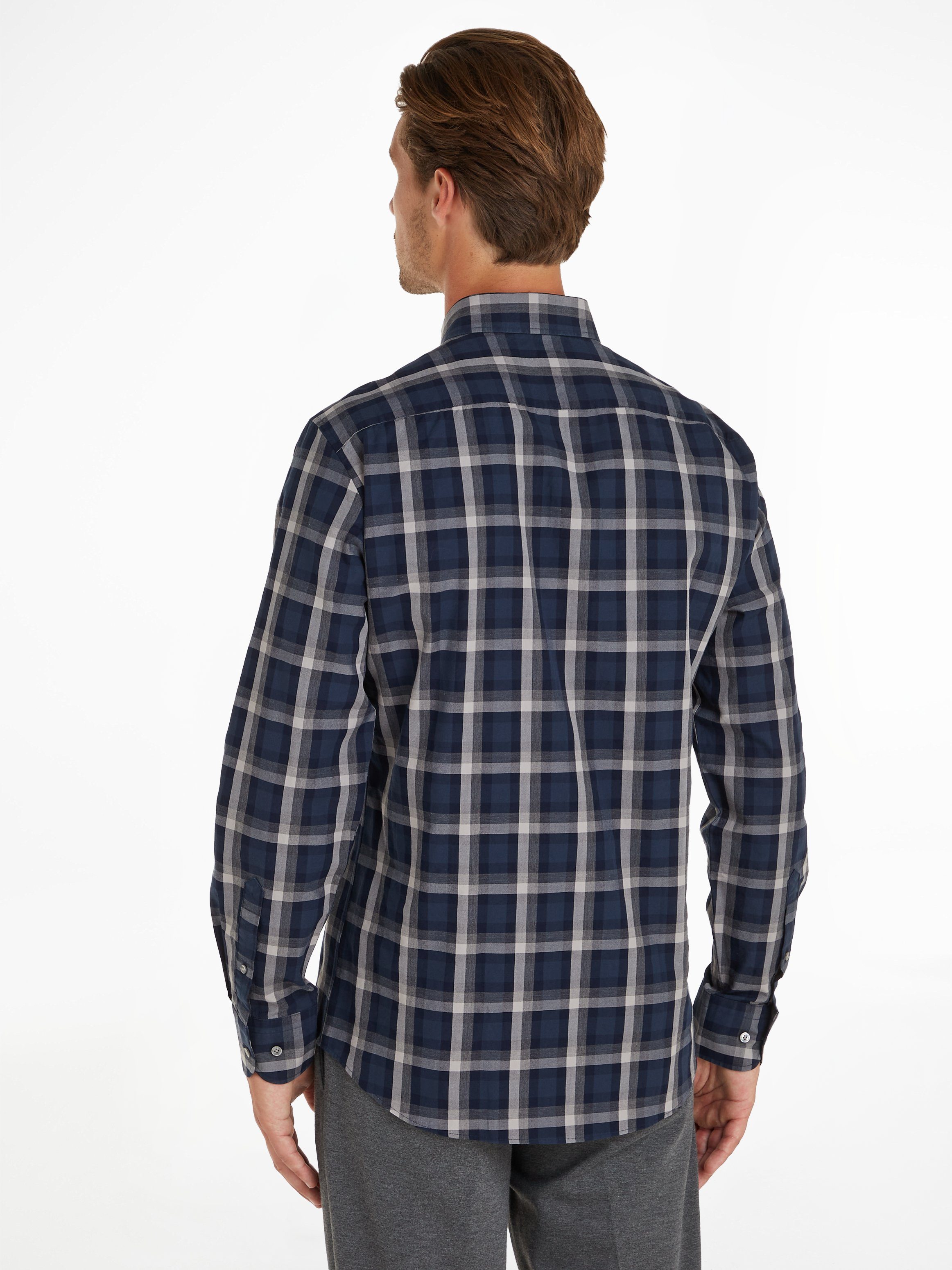 RF Karohemd CL-W Hilfiger CHECK Tommy MELANGE SHIRT