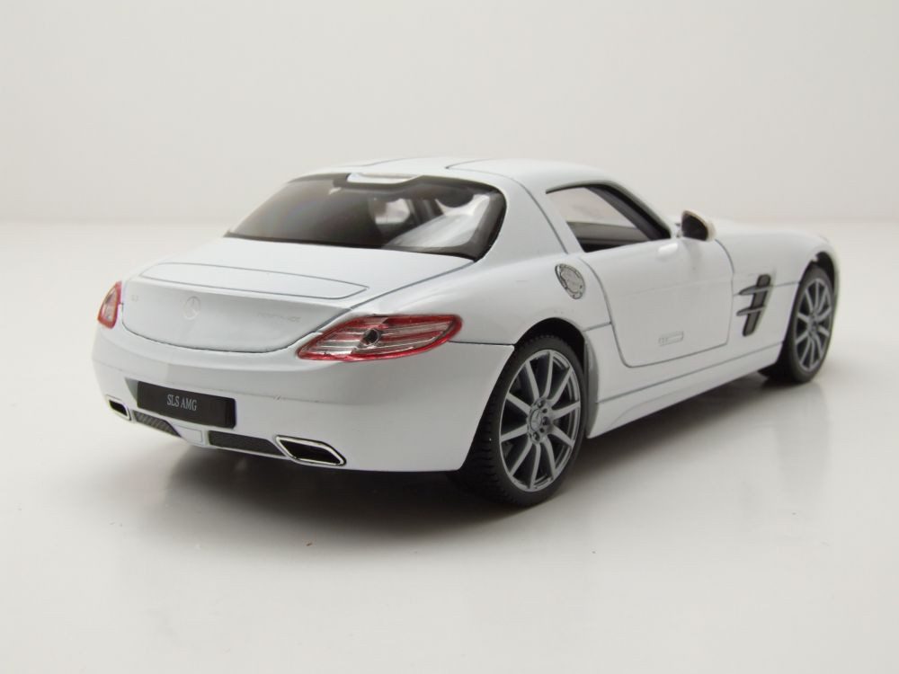 Welly Modellauto Mercedes SLS AMG C197 weiß, Maßstab 1:24