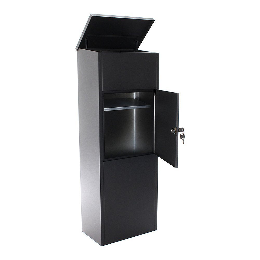 1100 Profirst Mail Schwarz Stand Paketbriefkasten Paketbriefkasten Profirst PM