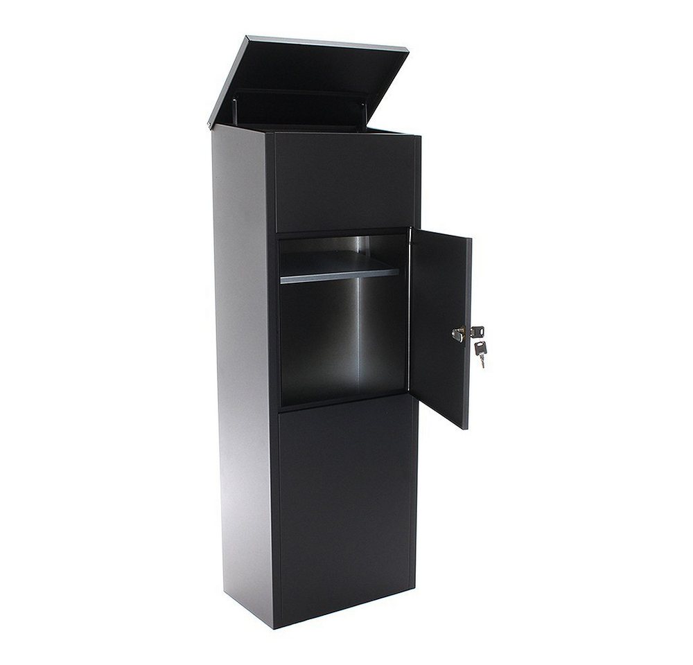 Thumbnail - Profirst Paketbriefkasten Profirst Mail PM 1100 Stand Paketbriefkasten Schwarz