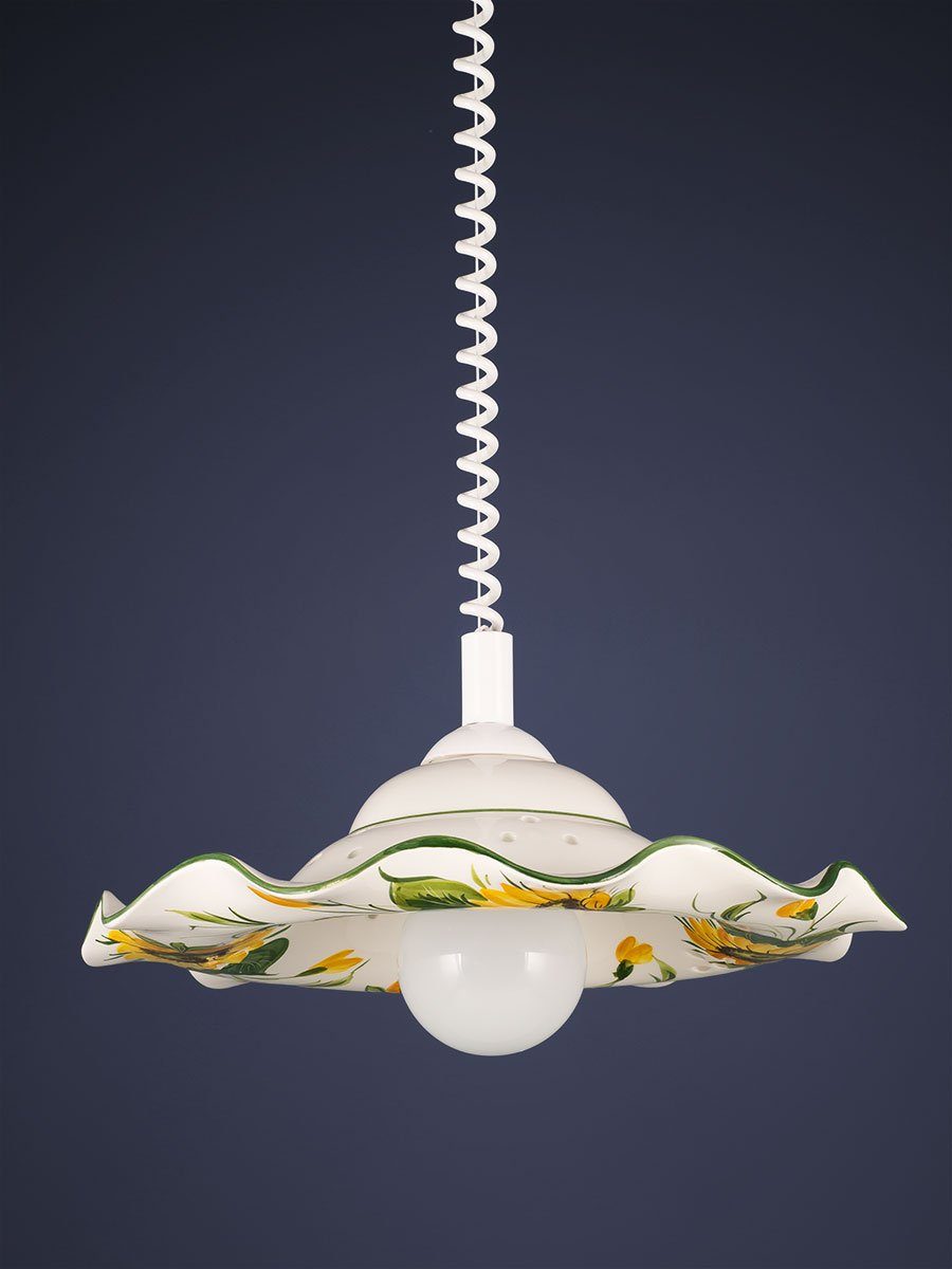 Helios Leuchten Pendelleuchte Küchenlampe Keramik, Keramiklampe, Deckenlampe, Hängelampe, für Esszimmer Küchentisch, handgefertigt