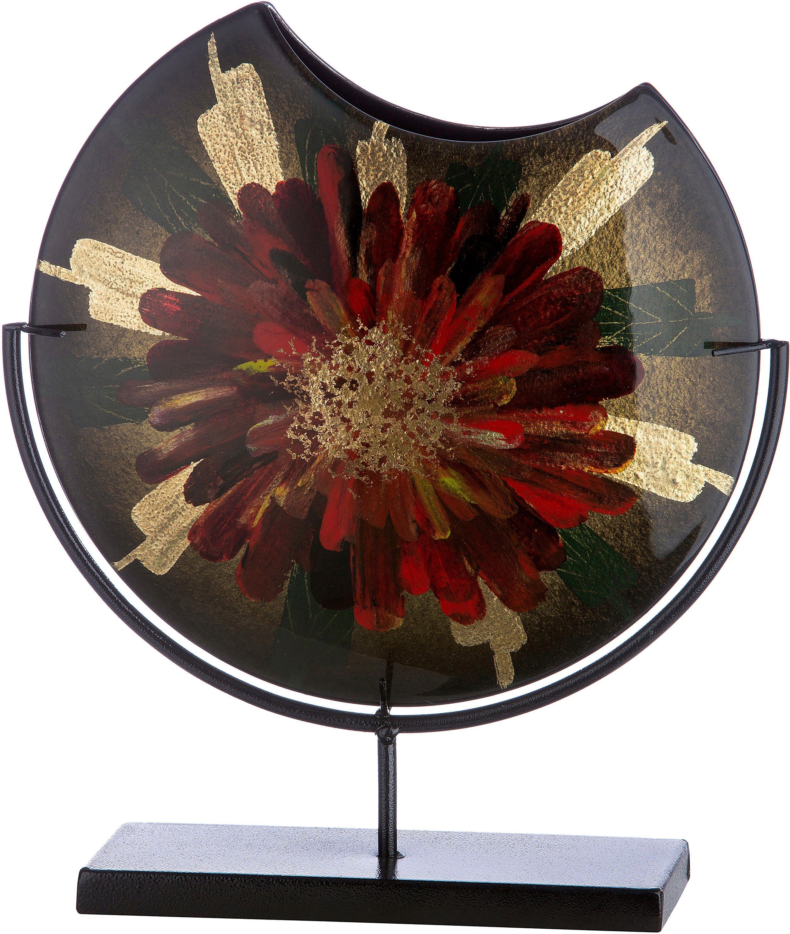 Casablanca by Gilde Dekovase Doré (1 St), Vase aus Glas auf Metallständer günstig online kaufen