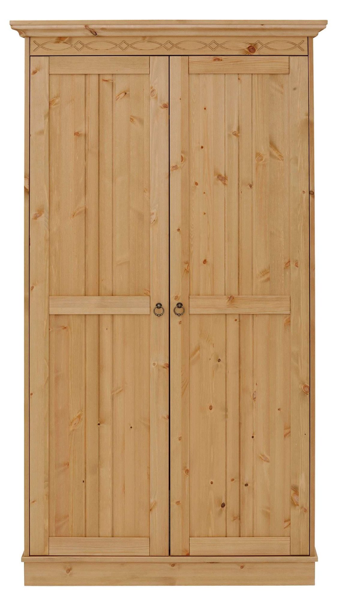 Lüttenhütt Indra Baby Room Complete Set, FSC® certified solid wood, convertible to a youth room (value set, 7-piece, wardrobe, bed, chest of drawers + top unit, base, wall & freestanding shelves), solid pine, 7-piece set, certified quality, durable