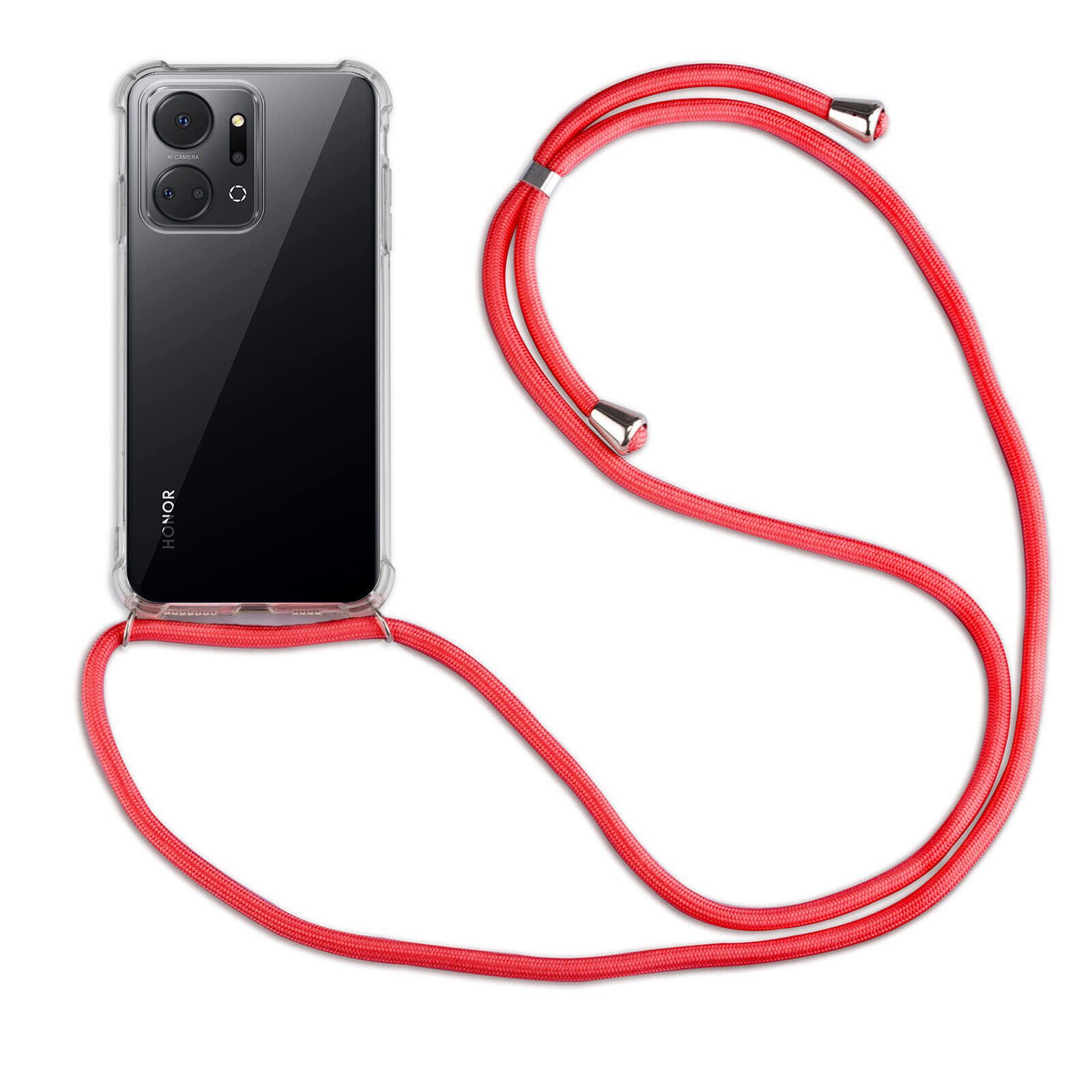 betterfon Handykette für Honor X7A Handyhülle mit Band & Kordel Bumper, Verstellbares Band – tragbar kurz, lang, über Kreuz oder vorn