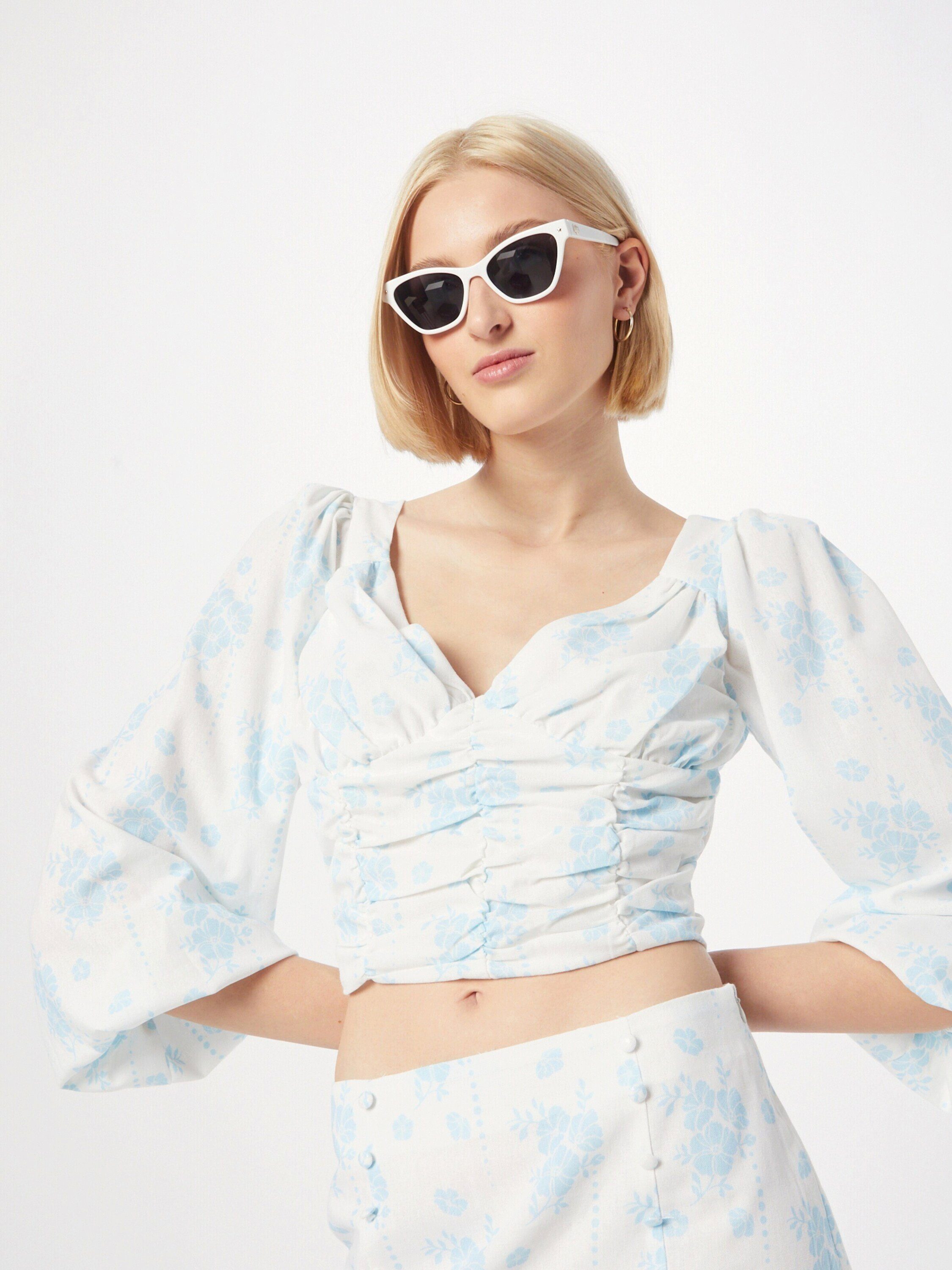 Glamorous Langarmbluse (1-tlg) Drapiert/gerafft