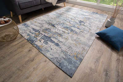 Teppich ABSTRAKT 240x160cm blau, riess-ambiente, rechteckig, Höhe: 10 mm, Maritim · abstraktes Muster · Wohnzimmer