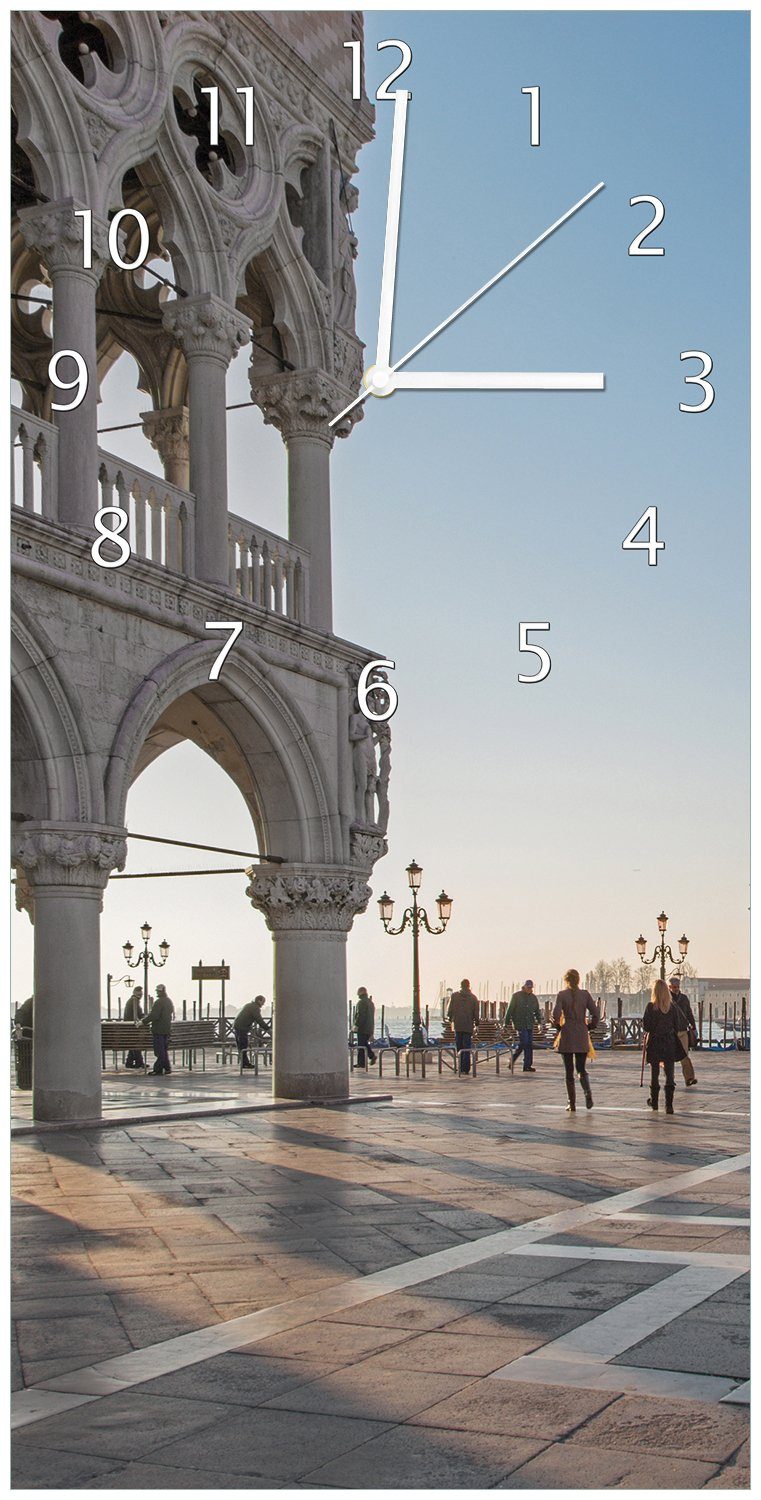 Acryl) (Uhr Wanduhr und Dogenpalast, Markusplatz Maggiore I - Venedig San Wallario Giorgio aus