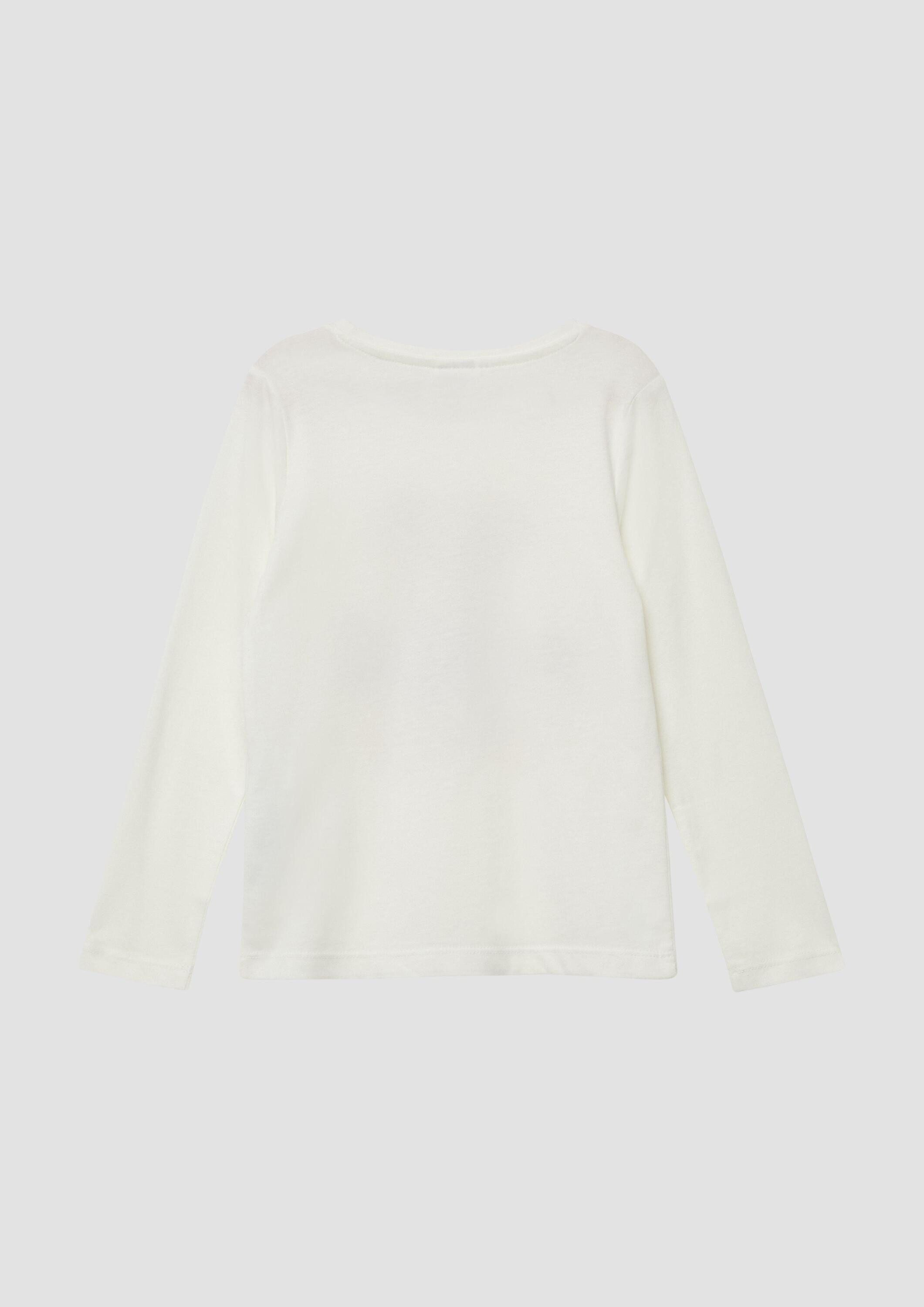 s.Oliver Langarmshirt T-Shirt Longsleeve mit Frontprint