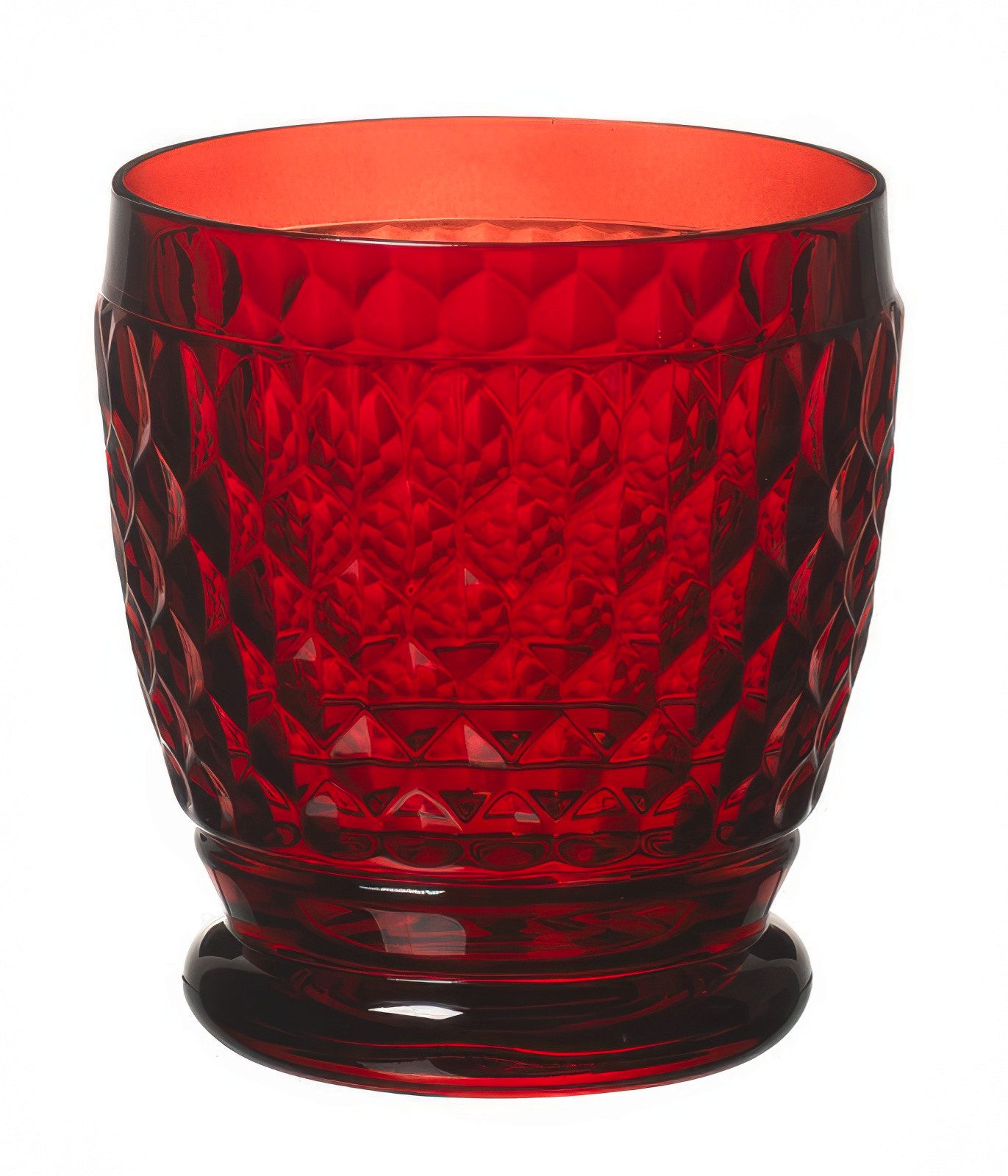 Villeroy & Boch Glas Boston Coloured, Kristallglas, Spülmaschinengeeignet, Rot, Boston, H: 10cm