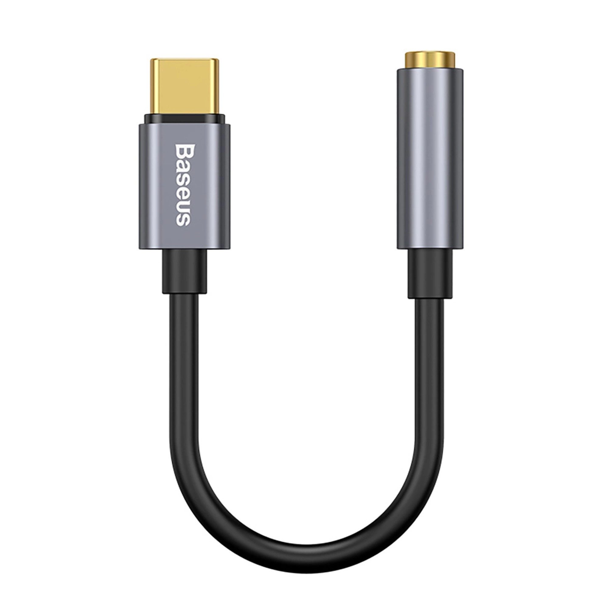 Baseus Adapter für USB-C-Kopfhörer/Miniklinke 3,5 mm DAC 24 Bit 48 KHz USB-Adapter